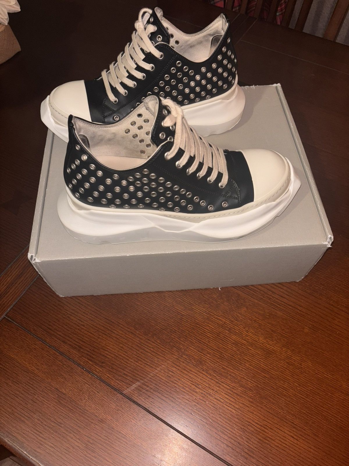 Rick Owens Drkshdw RICK OWENS DRKSHDW Black Edfu Abstract Sneakers Size 41.5 Size US 8.5 / EU 41-42 - 1 Thumbnail