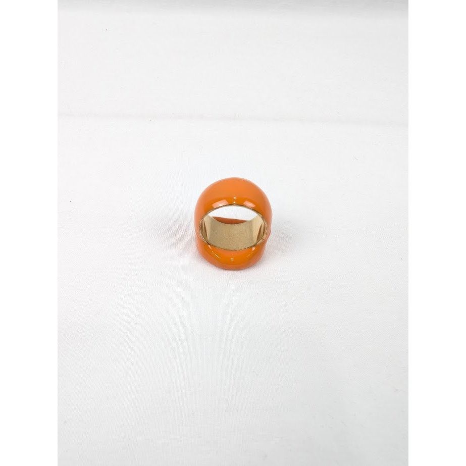 Bottega Veneta o1rshd1 Q:2 / Size: 19 / Sterling Gold Ring In Tangerine Size ONE SIZE - 7 Thumbnail
