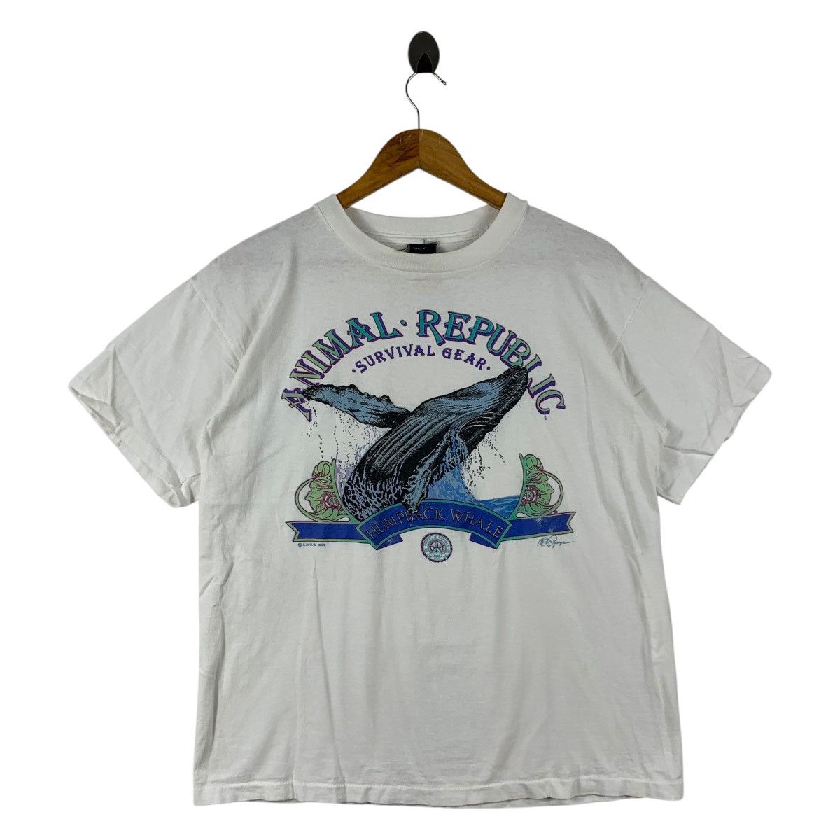 Vintage Vintage ANIMAL REPUBLIC Survival gear Big printed surf tee Size US M / EU 48-50 / 2 - 1 Thumbnail