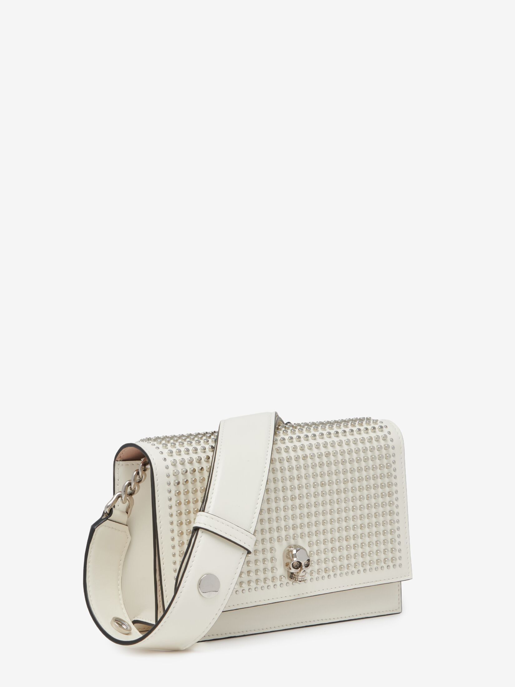 Alexander McQueen o1w1db10925 Size: OS/The Biker Small Skull Bag in White Size ONE SIZE - 3 Thumbnail