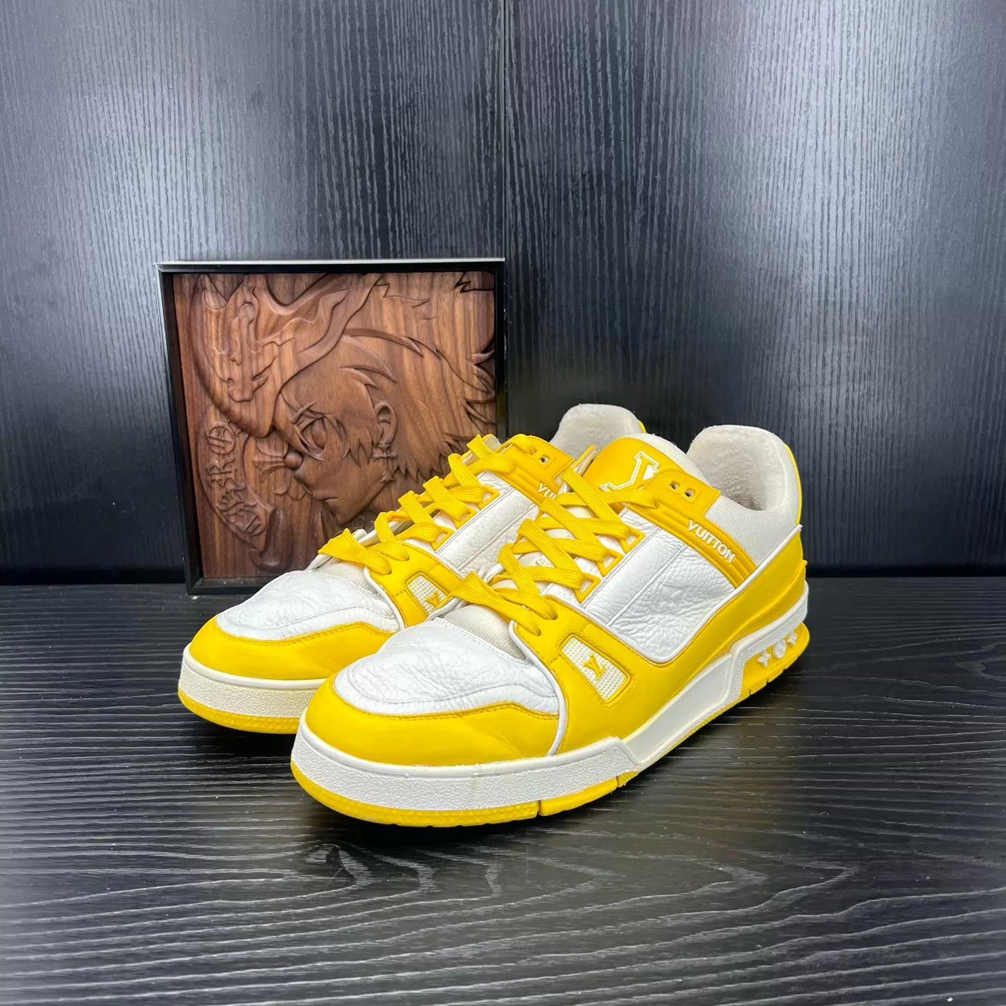 Louis Vuitton LV Trainer White Yellow 44 Size US 11 / EU 44 - 1 Thumbnail