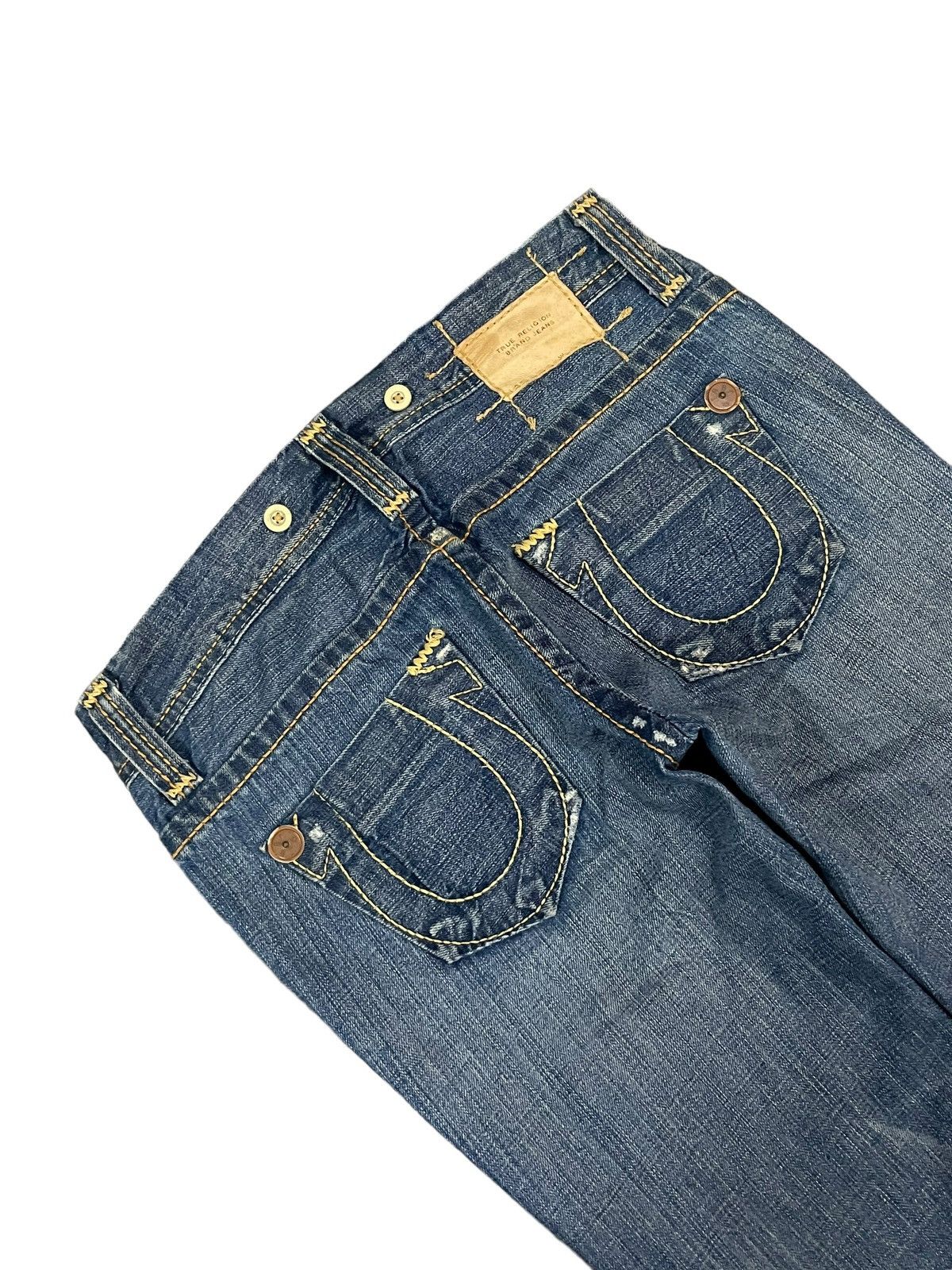 True Religion Vintage True Religion Women’s Denim Slim Straight Cut Jeans Size 31" - 7 Thumbnail