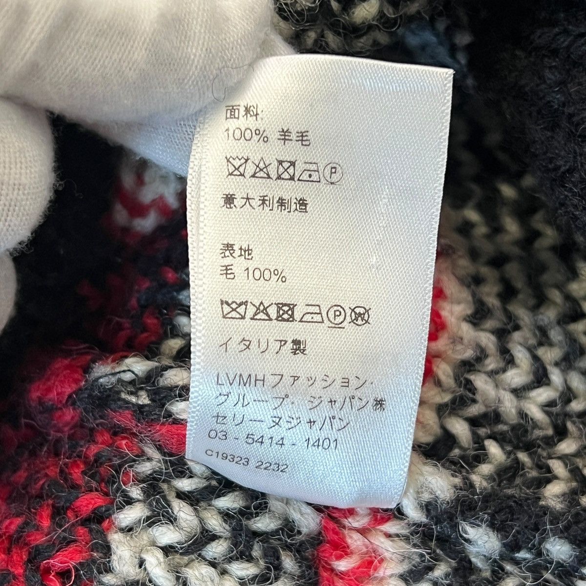 Celine CELINE 2022AW Hedi Slimane Fair Isle Jacquard Knit Sweater Size US S / EU 44-46 / 1 - 6 Thumbnail