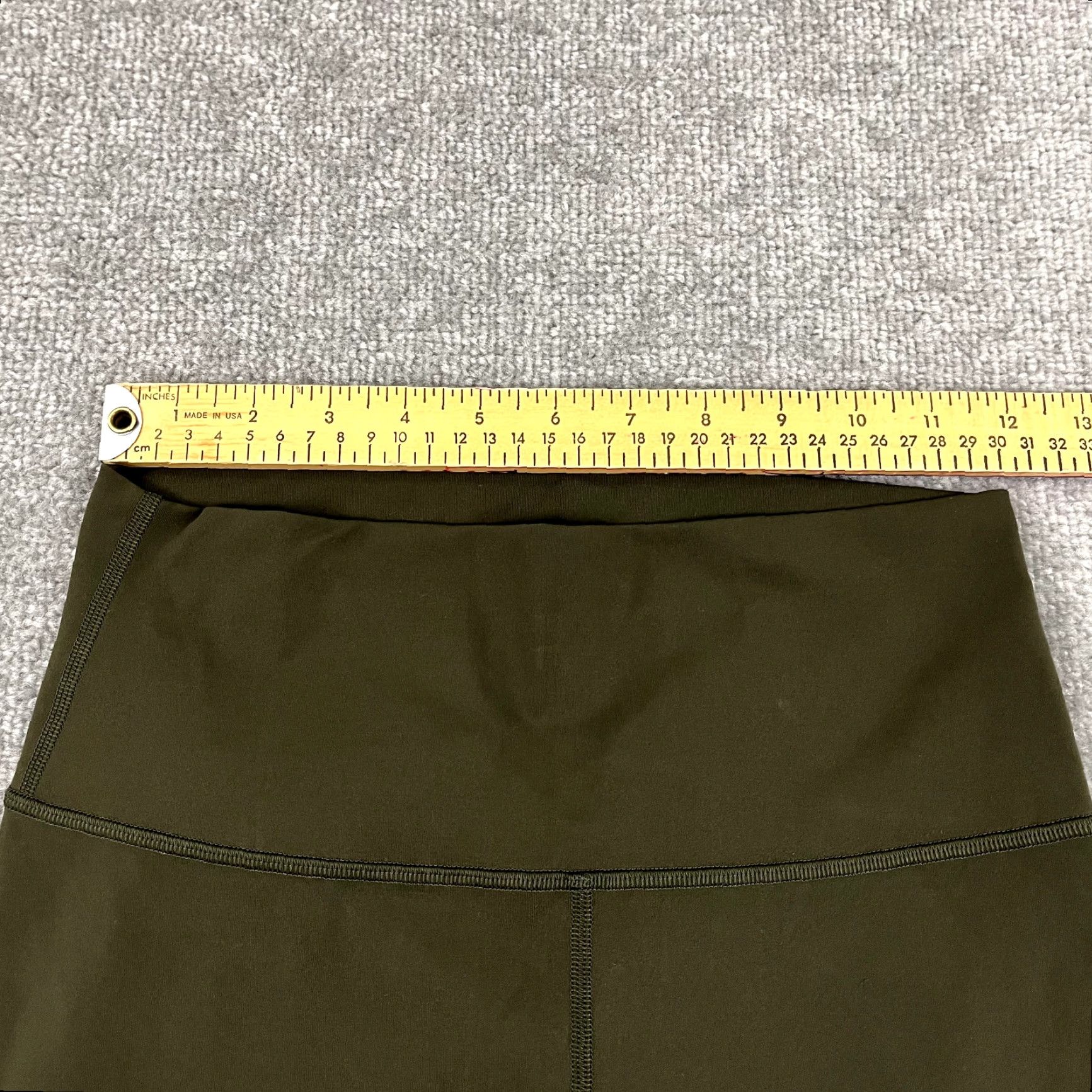 Lululemon LULULEMON Wunder Under Tights Womens Size 6 17" Green Gym Yoga Pull On W6ATQS Leggings Size 28" / US 6 / IT 42 - 5 Thumbnail