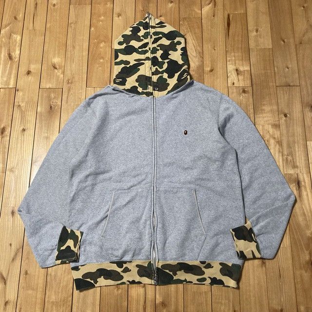 Bape BAPE 1st Camo x Gray Full Zip Hoodie a bathing ape NIGO Size US XXL / EU 58 / 5 - 1 Thumbnail
