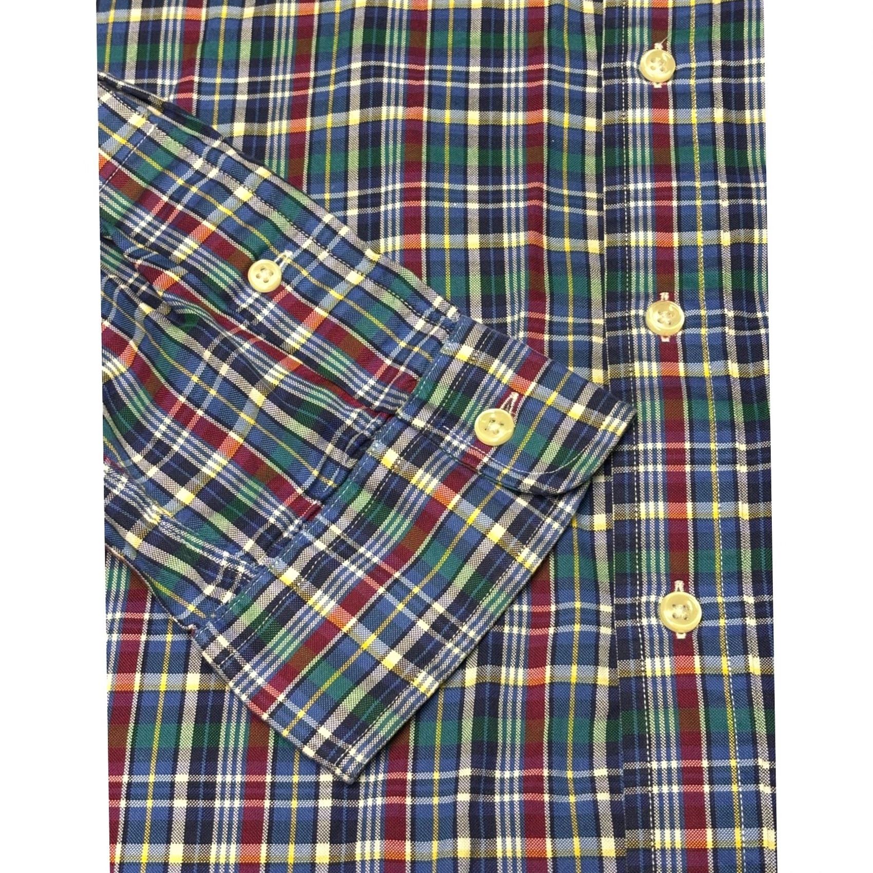Polo Ralph Lauren Polo Ralph Lauren Mens L Plaid Button Down Shirt Blue Green Red Cotton L/G Size US L / EU 52-54 / 3 - 3 Thumbnail