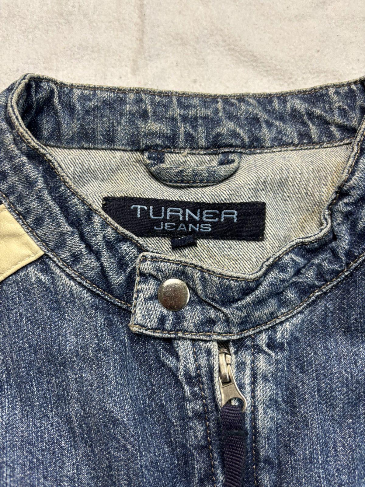 Vintage RARE Archive moto denim jacket with patches japanese style Size US XL / EU 56 / 4 - 5 Thumbnail