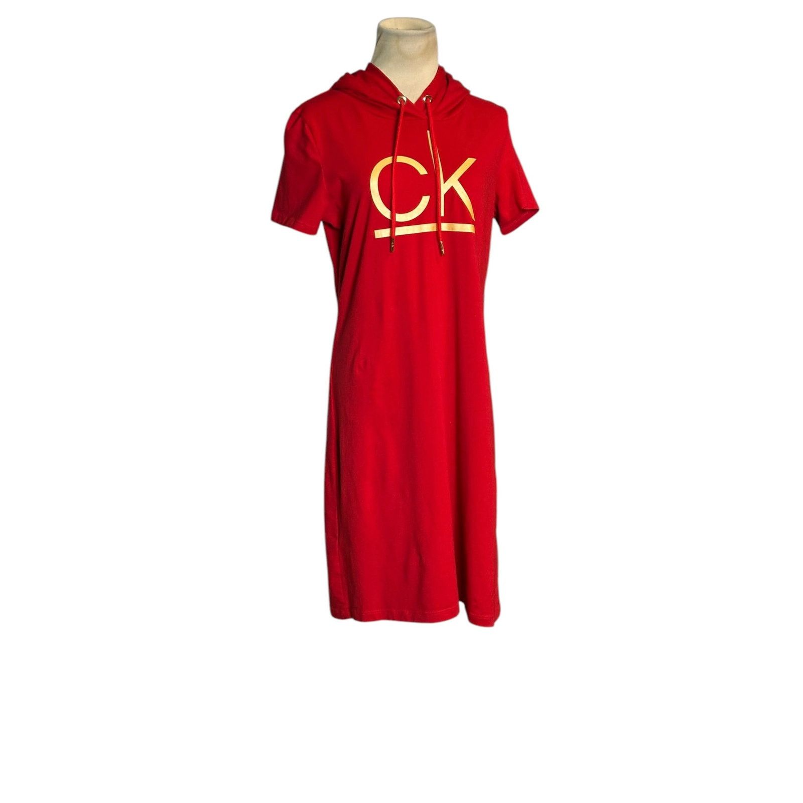 Calvin Klein Calvin Klein red short sleeves mini hoodie dress size Medium Size M / US 6-8 / IT 42-44 - 17 Thumbnail
