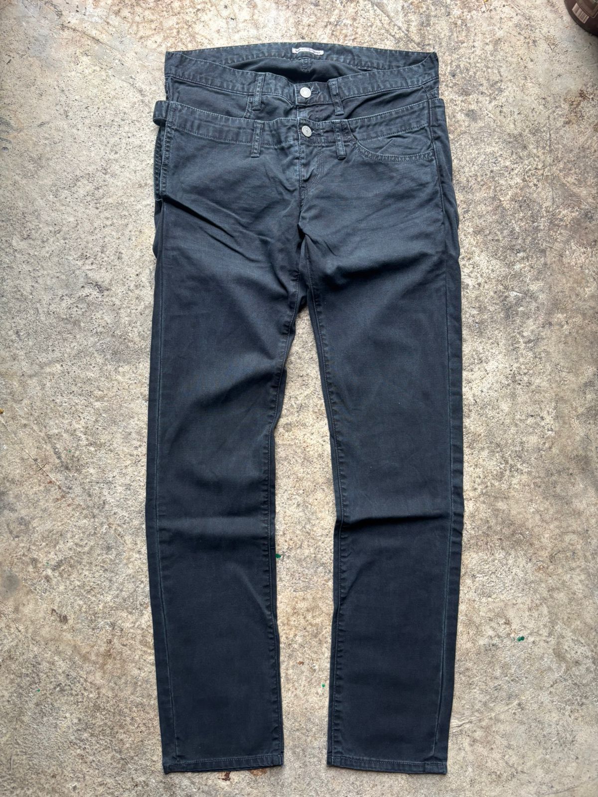 Japanese Brand 2000s Hare Japan Double Waist Slim Pants Size US 33 - 1 Thumbnail