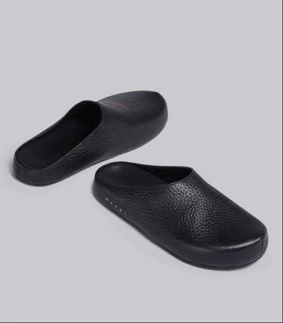 Marni o1w1db11024 Logo Printed Slip-On Clogs in Black Size US 9 / EU 42 - 2 Thumbnail