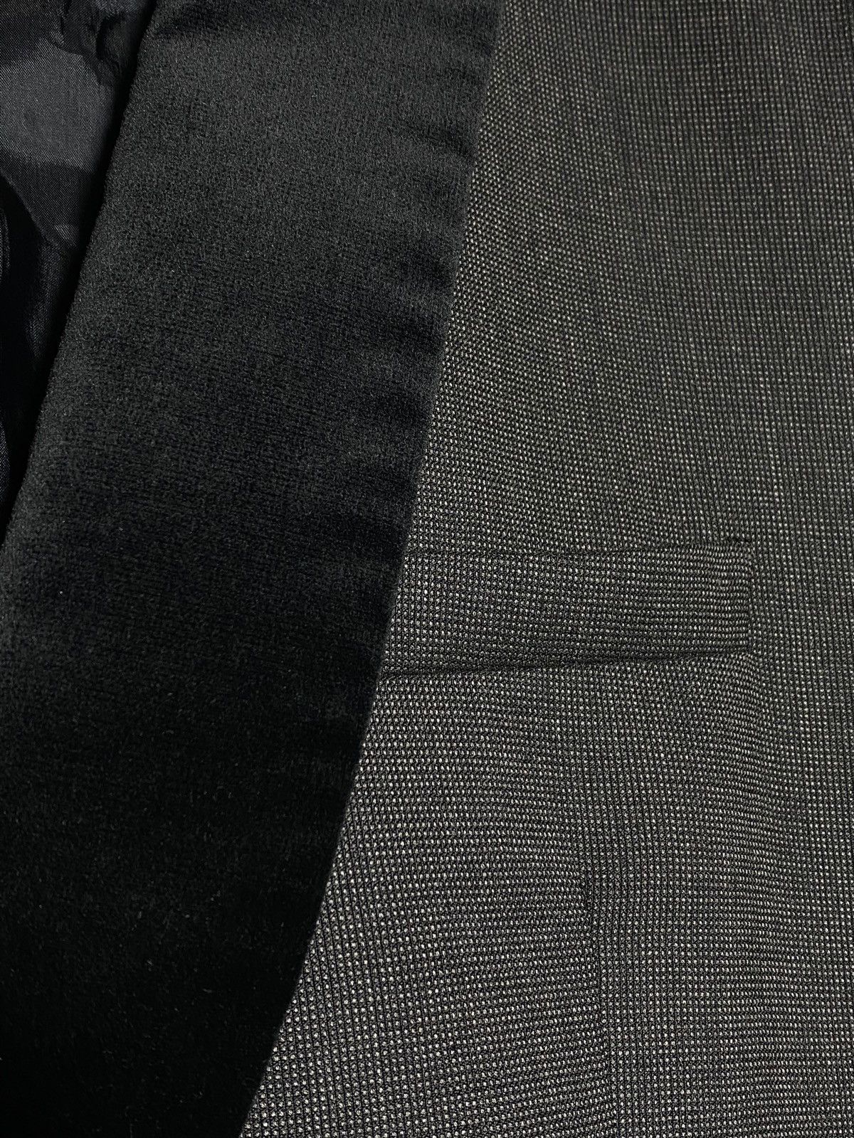 Emporio Armani Emporio Armani Green Line Black Velour Lapel Wool Blazer Size 54R - 15 Thumbnail