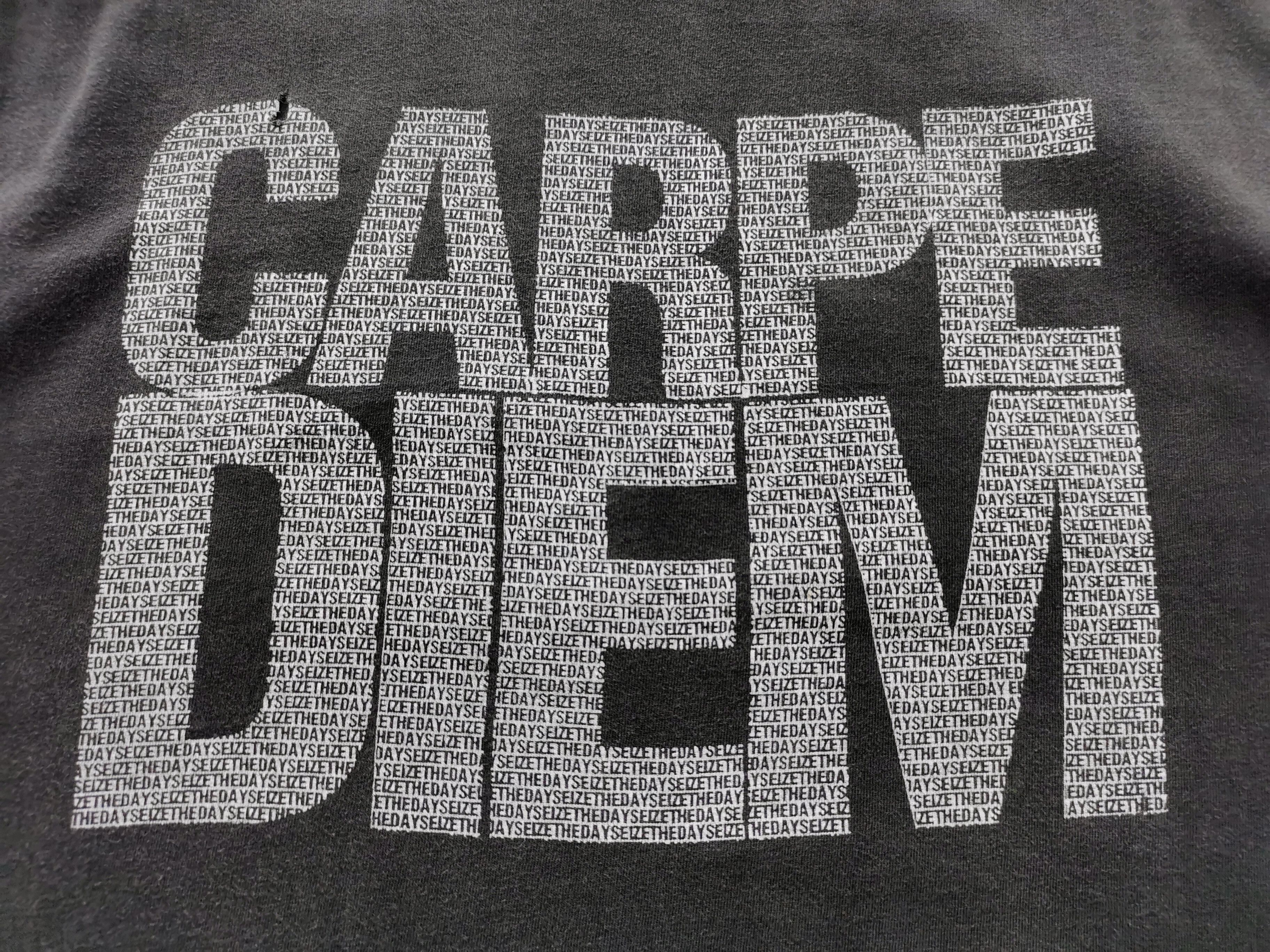 Band Tees Distressed Vtg Saxon Carpe Diem "Seize The Day" Band Tee Size US M / EU 48-50 / 2 - 4 Thumbnail