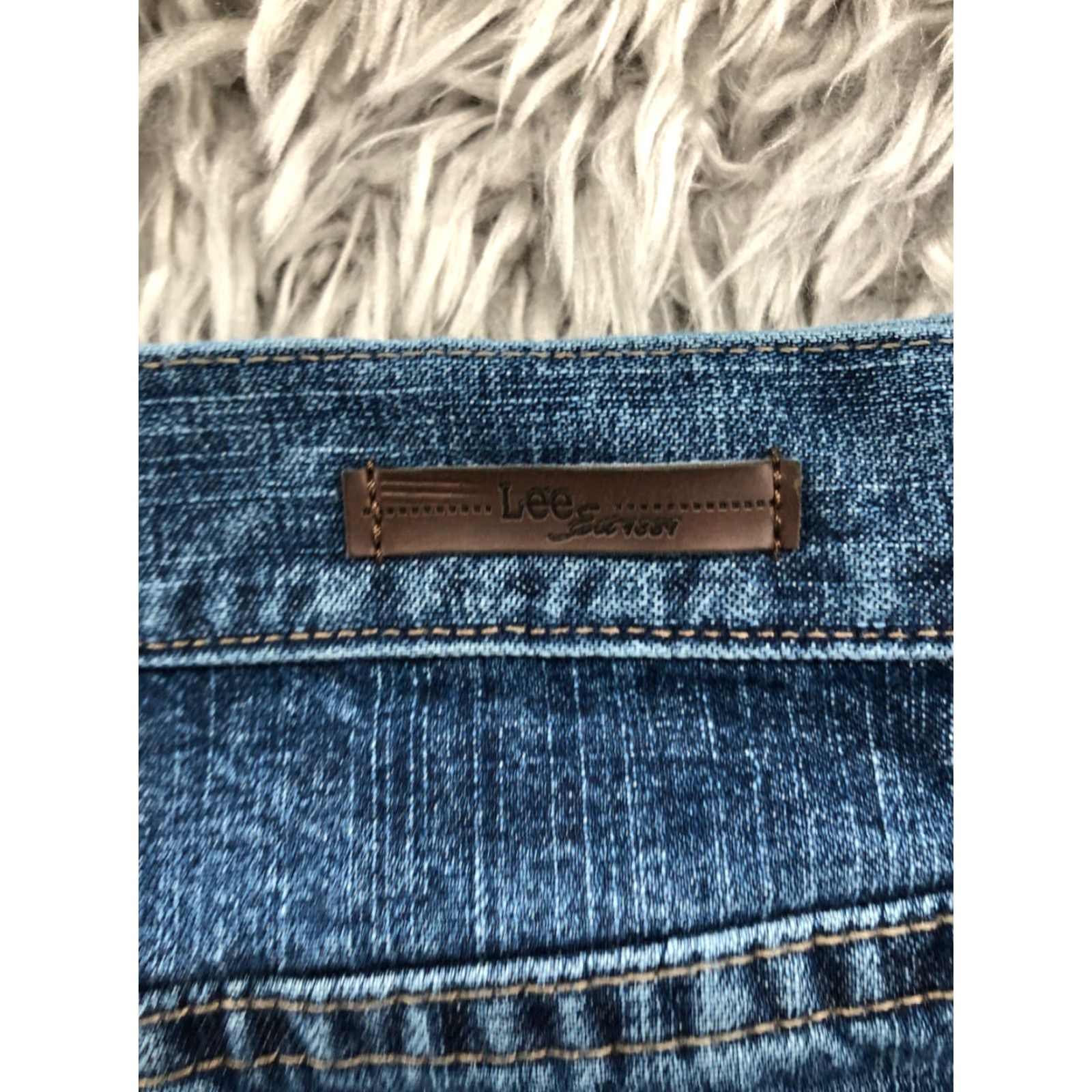 Lee Lee Premium Select Jeans Plus Size 18 Short Womens High Rise Dark Wash Blue Denim Size 40" / US 18 - 6 Thumbnail