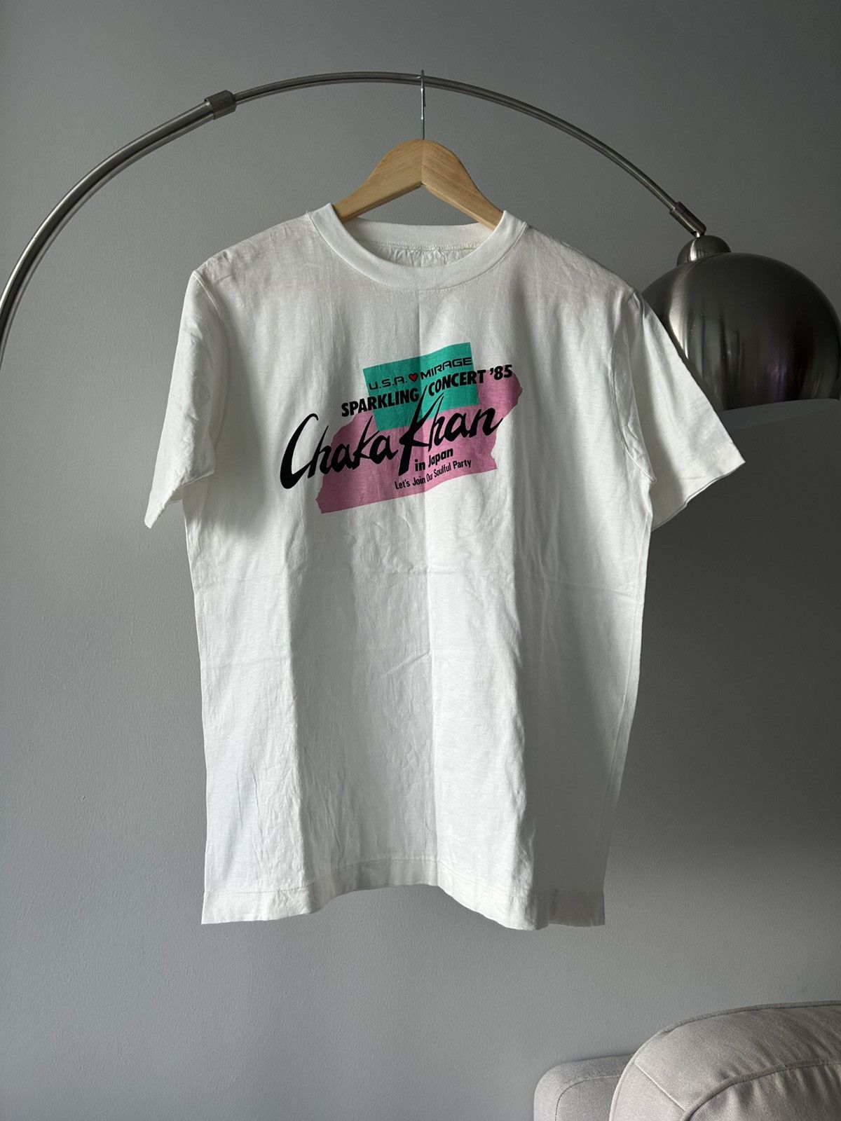 Vintage Chaka Khan Vintage T Shirt 80’ Size US L / EU 52-54 / 3 - 3 Thumbnail