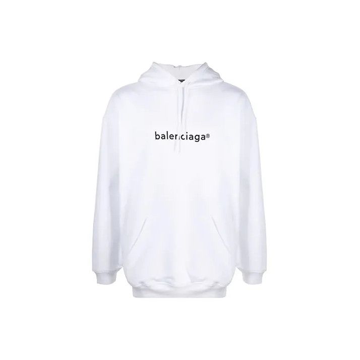 Balenciaga Balenciaga Oversized White Hoodie for Men Size US S / EU 44-46 / 1 - 1 Thumbnail