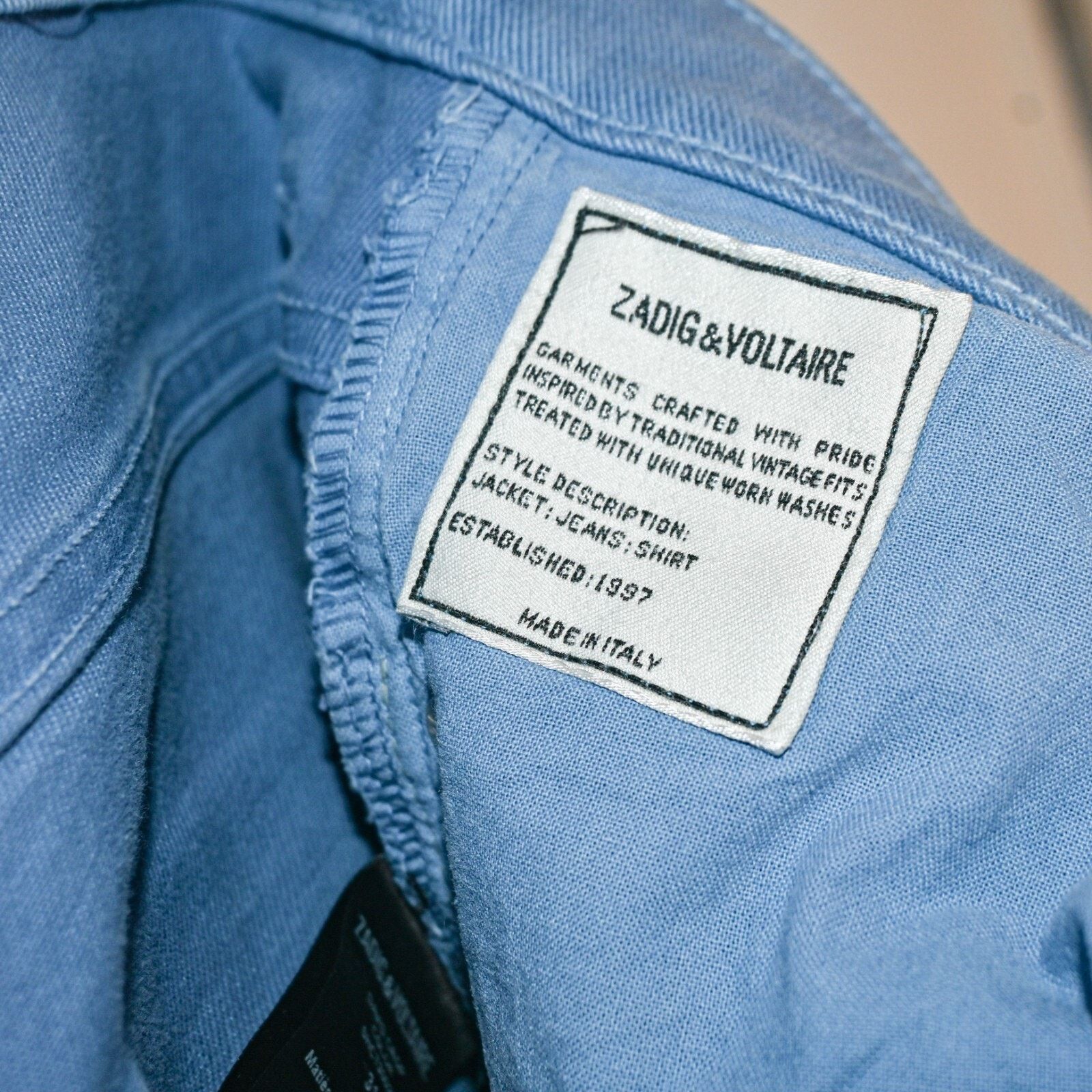 Zadig & Voltaire David Crop raw Jeans Light Blue 31