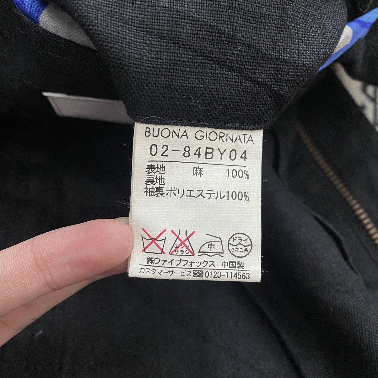 Japanese Brand BUONA GIORNATA Japanese Brand Black Denim Jeans Jacket Size US M / EU 48-50 / 2 - 6 Thumbnail