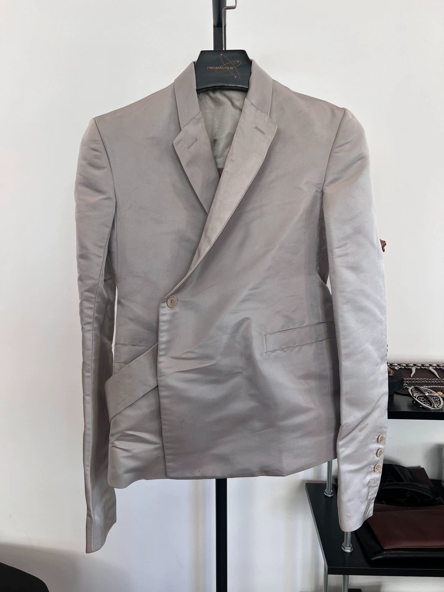 Rick Owens Rick Owens Satin Sash Blazer 48 EU Size US S / EU 44-46 / 1 - 1 Thumbnail