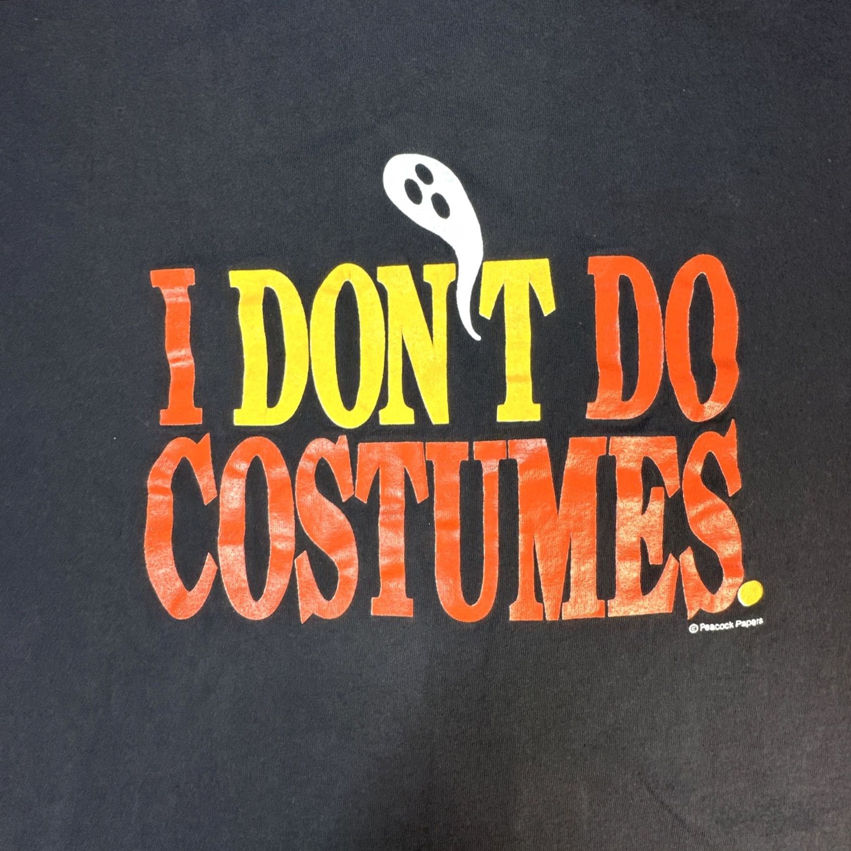 Vintage Vintage XL Black Cotton Tee - 80s Halloween Graphic Shirt Size US XL / EU 56 / 4 - 5 Thumbnail