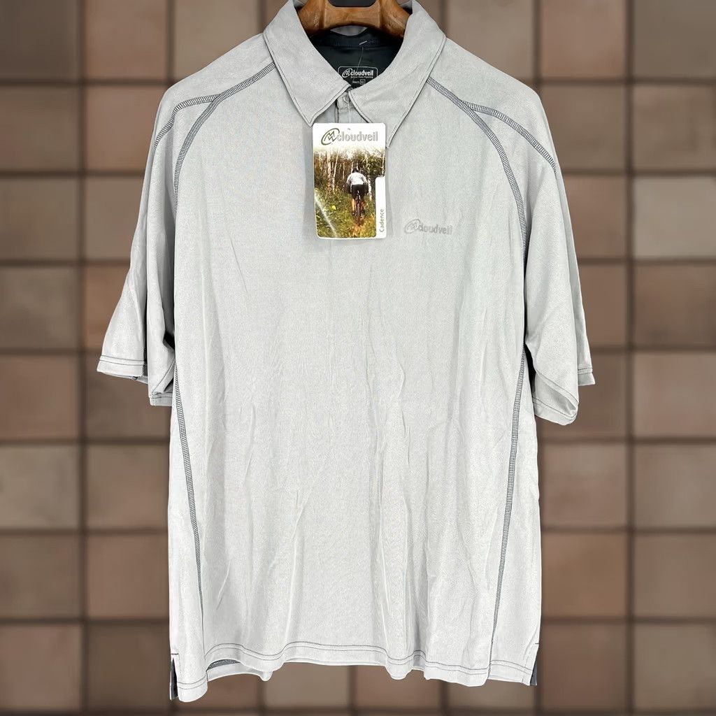Vintage NWT Cloudveil Cadence Clutch Polo Mens Size XL Gray Shirt Size US XL / EU 56 / 4 - 1 Thumbnail
