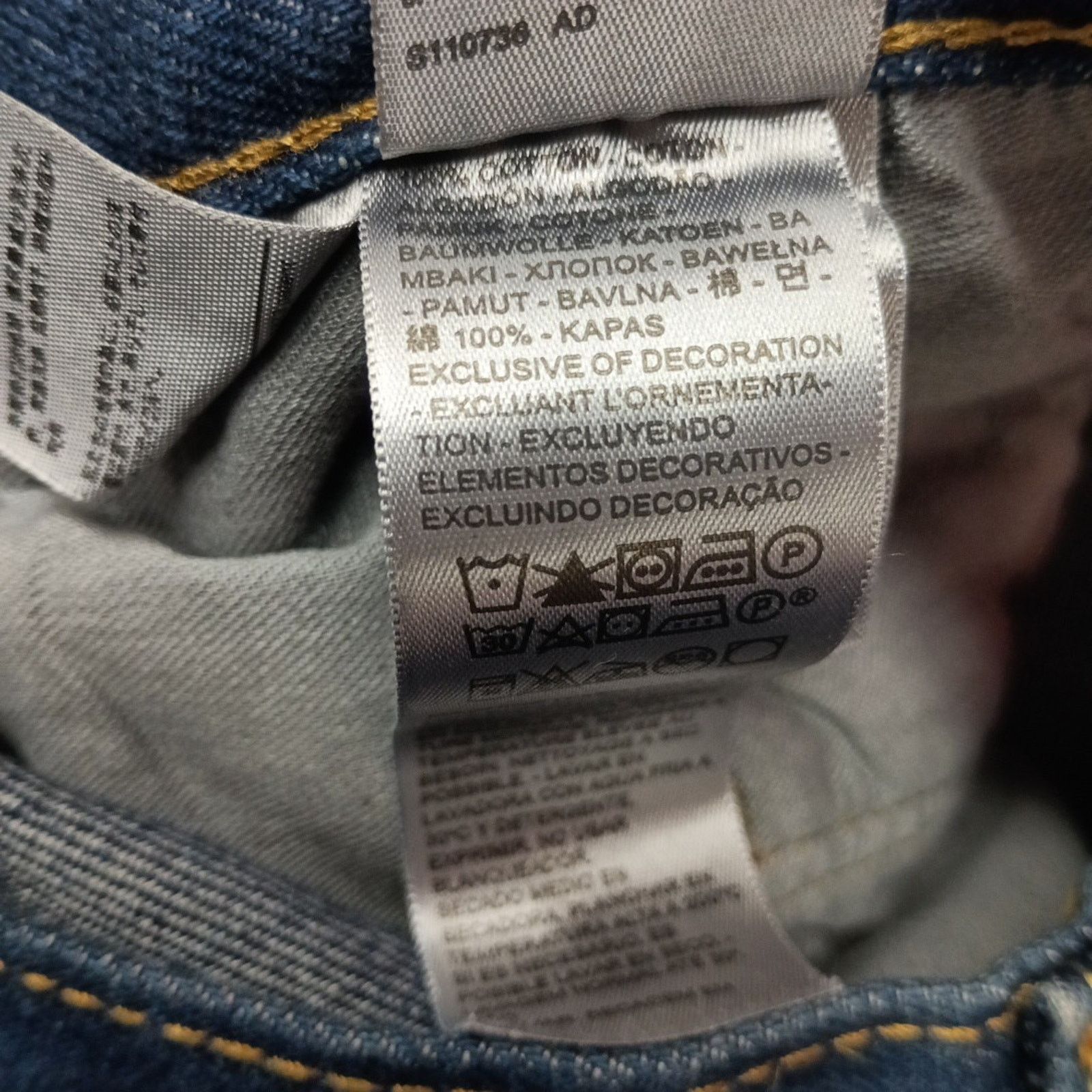Levi's Levi's 501 Original Jeans Men 46x30 Blue Button Fly Straight Size US 44 / EU 60 - 6 Thumbnail