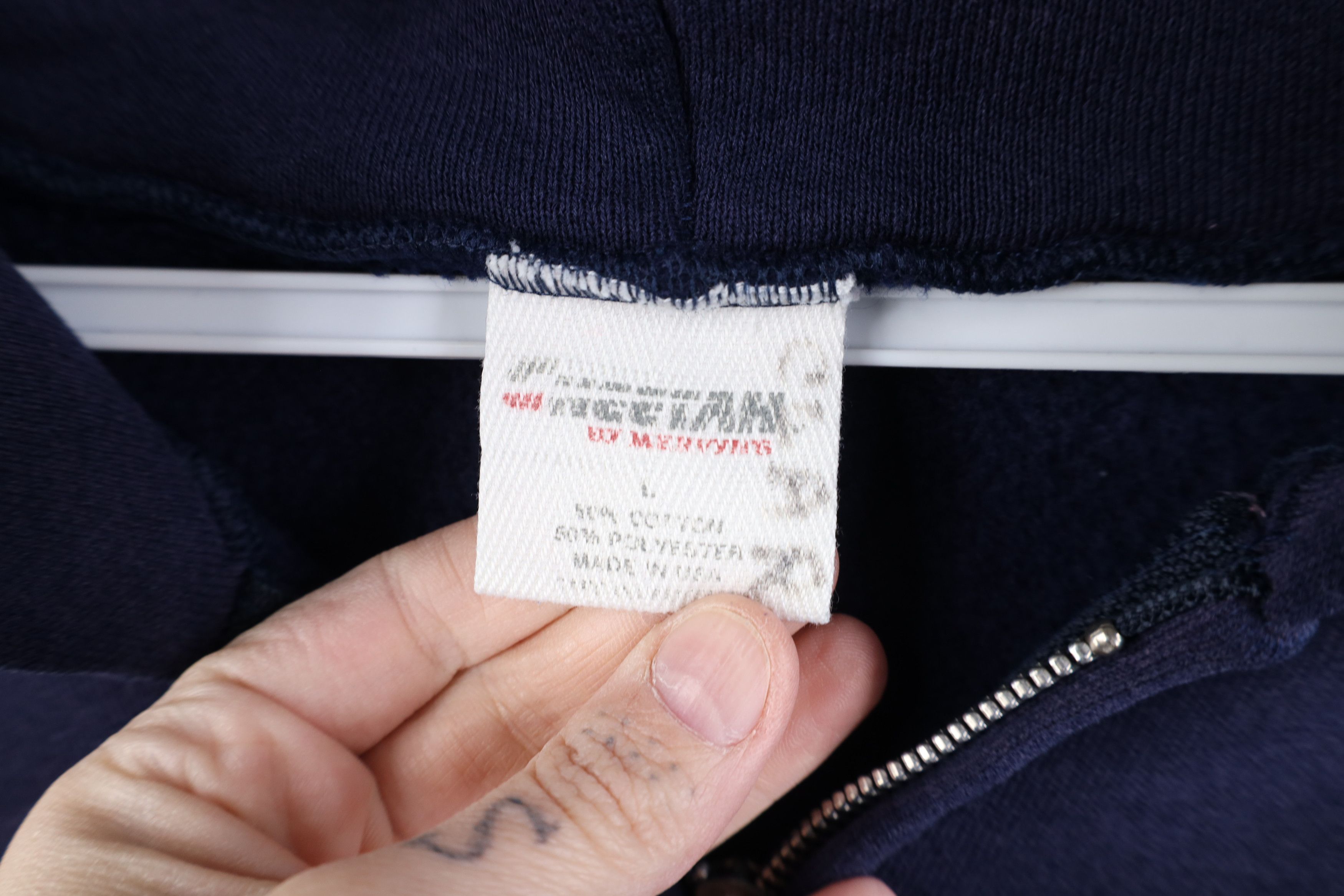 Vintage Vintage 90s Streetwear Blank Sun Faded Full Zip Hoodie USA Size US L / EU 52-54 / 3 - 10 Thumbnail