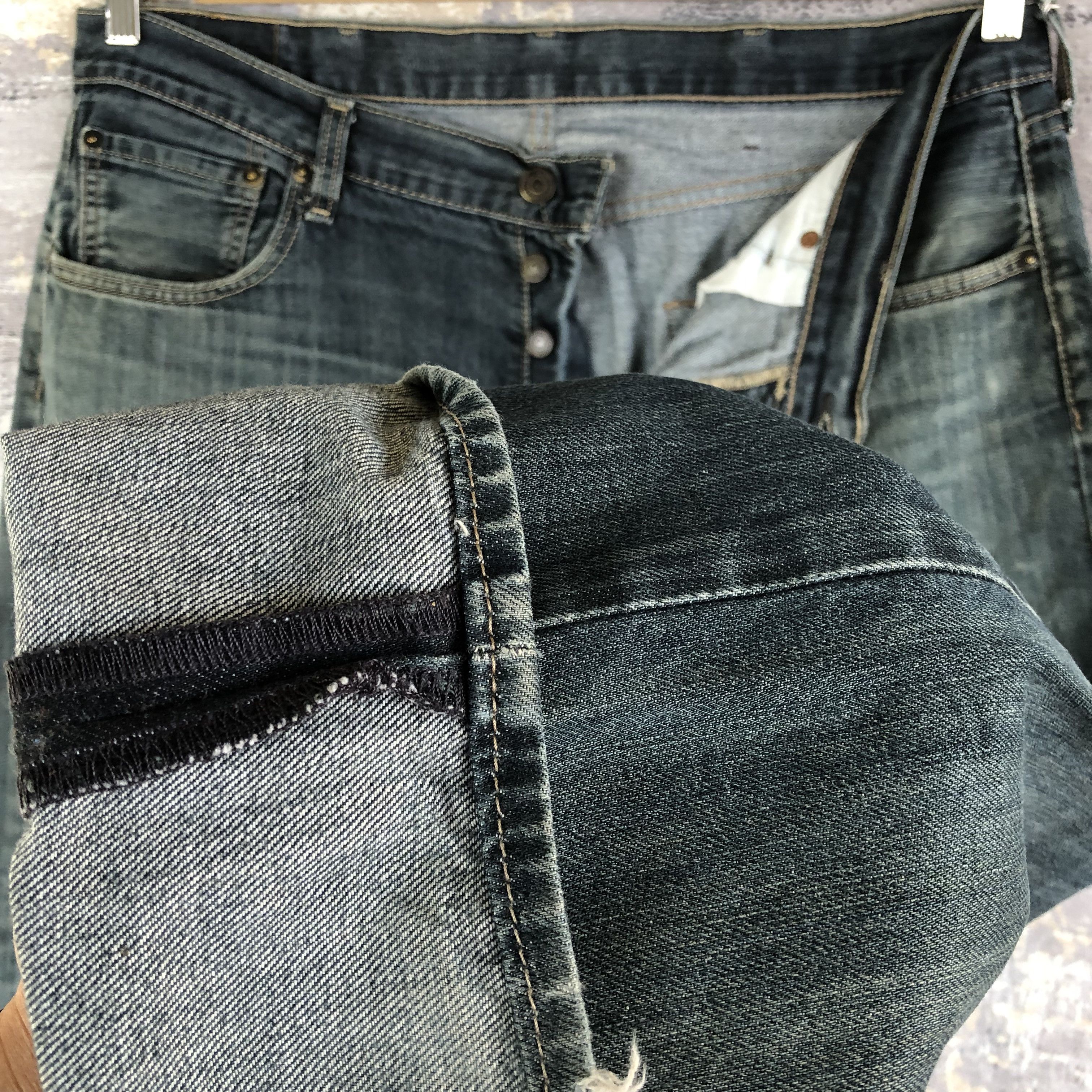 Levi's Vintage Y2K Levis 501 Faded Jeans Levi's Stonewash Denim Size US 38 / EU 54 - 8 Thumbnail