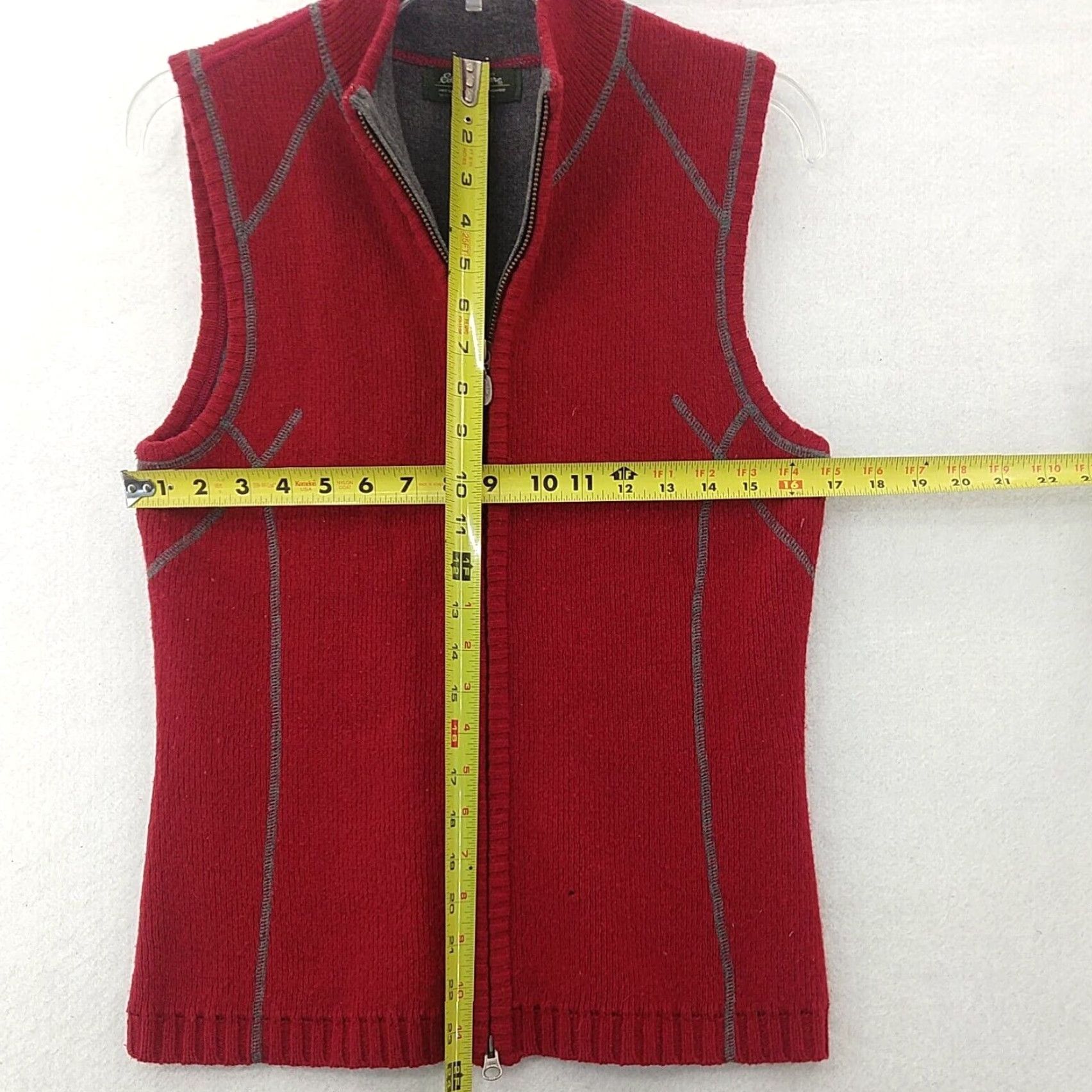 Eddie Bauer Eddie Bauer Vest Pullover Adult Small Red Cotton Wool Blend Workwear Men's Size US S / EU 44-46 / 1 - 4 Thumbnail