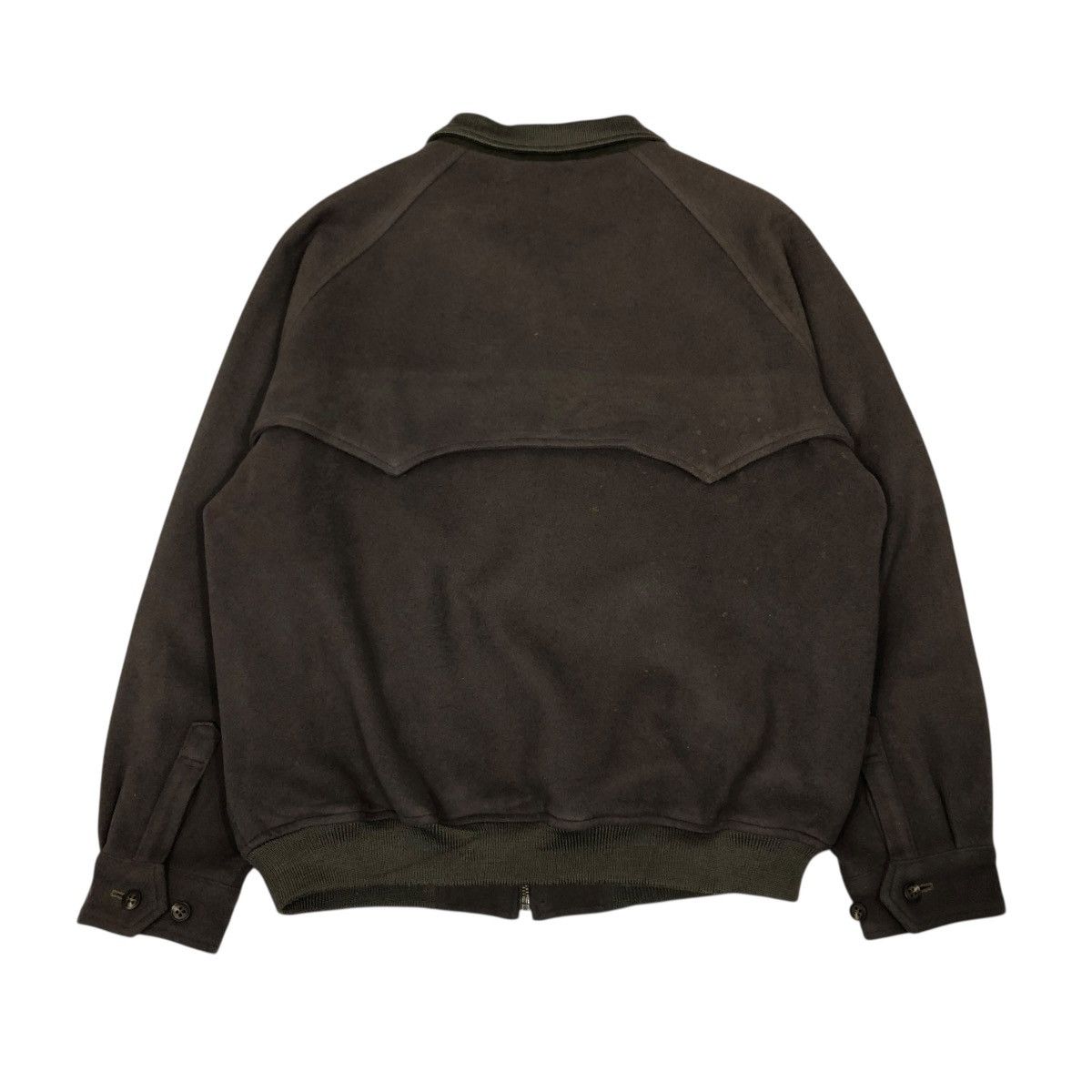 Vintage 🔥RICH BLACK VINTAGE BOMBER WOOL JACKET TENSON ISSEY MIYAKE Size US L / EU 52-54 / 3 - 2 Thumbnail