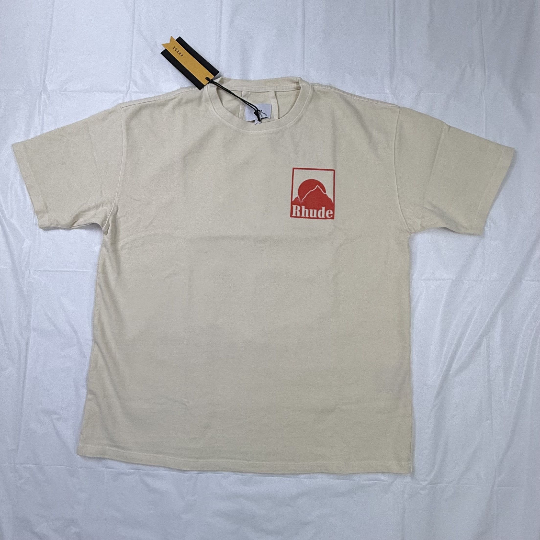 Rhude Rhude Moonlight Graphic T-Shirt Off-White Cream Cotton Tee S Size US S / EU 44-46 / 1 - 2 Thumbnail