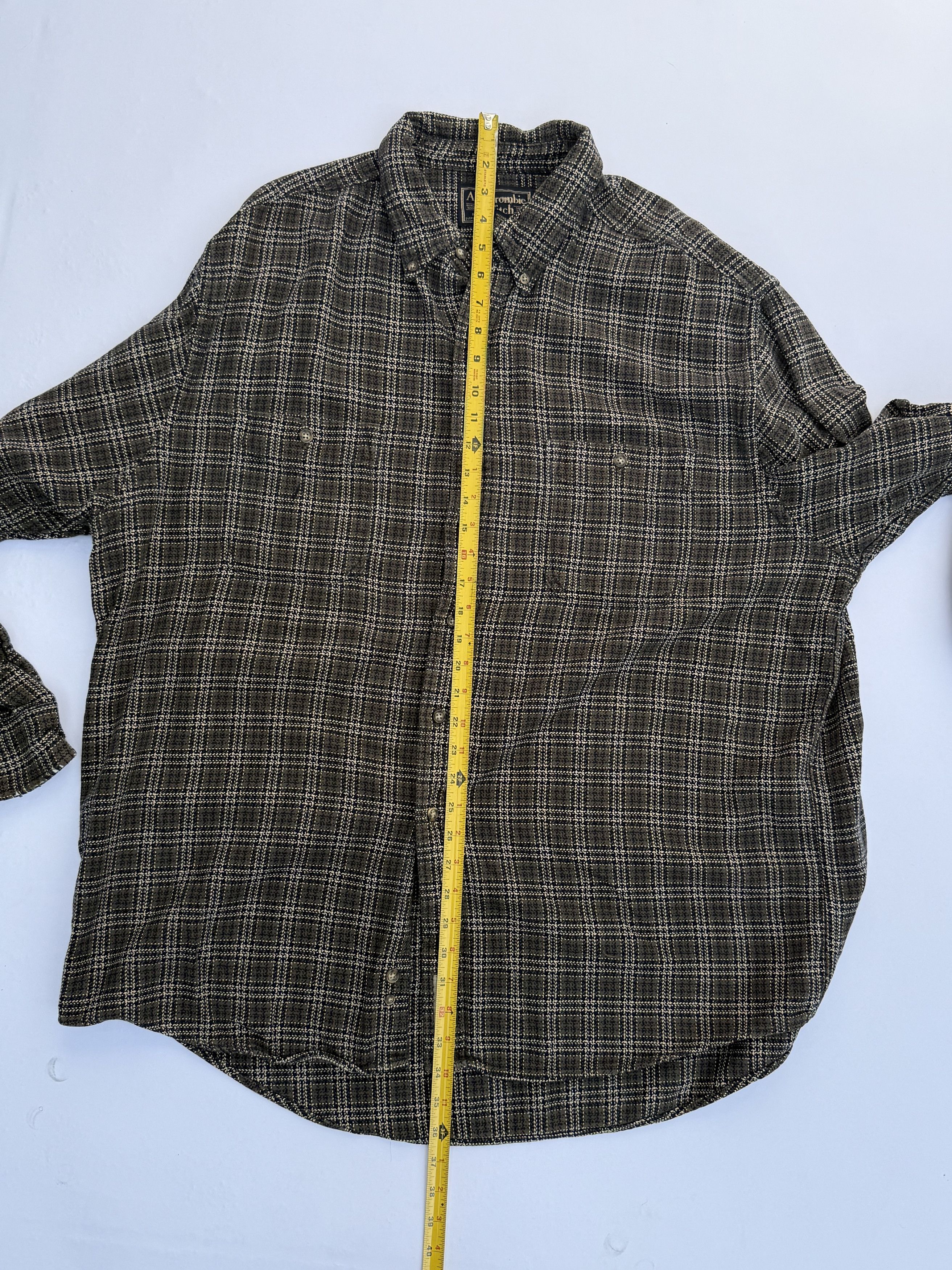 Abercrombie & Fitch Abercrombie & Fitch Vintage Oversized Flannel Utility Shirt Size US XL / EU 56 / 4 - 7 Thumbnail