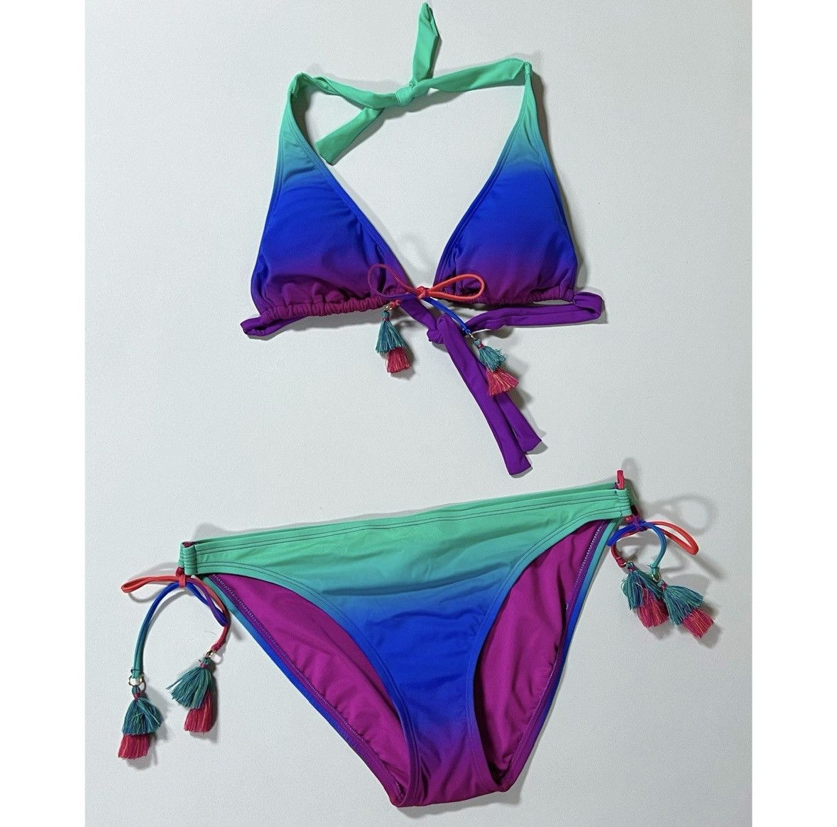 Le Grande Bleu (L.G.B.) Purple Ombré Bikini Swimwear Bathing Suit Set Size 4 💜✨ Size S / US 4 / IT 40 - 1 Thumbnail