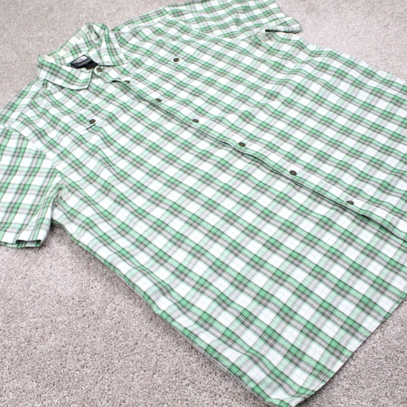 The North Face The North Face Shirt Mens XL Green Plaid Short Sleeve Button-Up Size US XL / EU 56 / 4 - 6 Thumbnail
