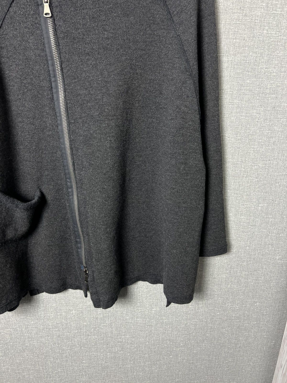 Transit Transit Par Such Asymmetric Zip Cardigan Coat Jacket Size L / US 10 / IT 46 - 4 Thumbnail