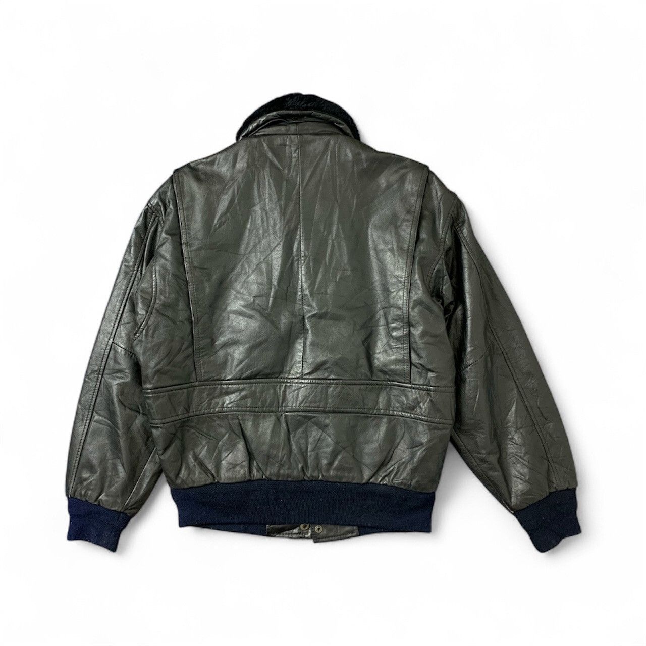 Genuine Leather Vintage SUB URBAN Tokyo Leather Flight MA-1 Aero Lewis Size US M / EU 48-50 / 2 - 2 Thumbnail