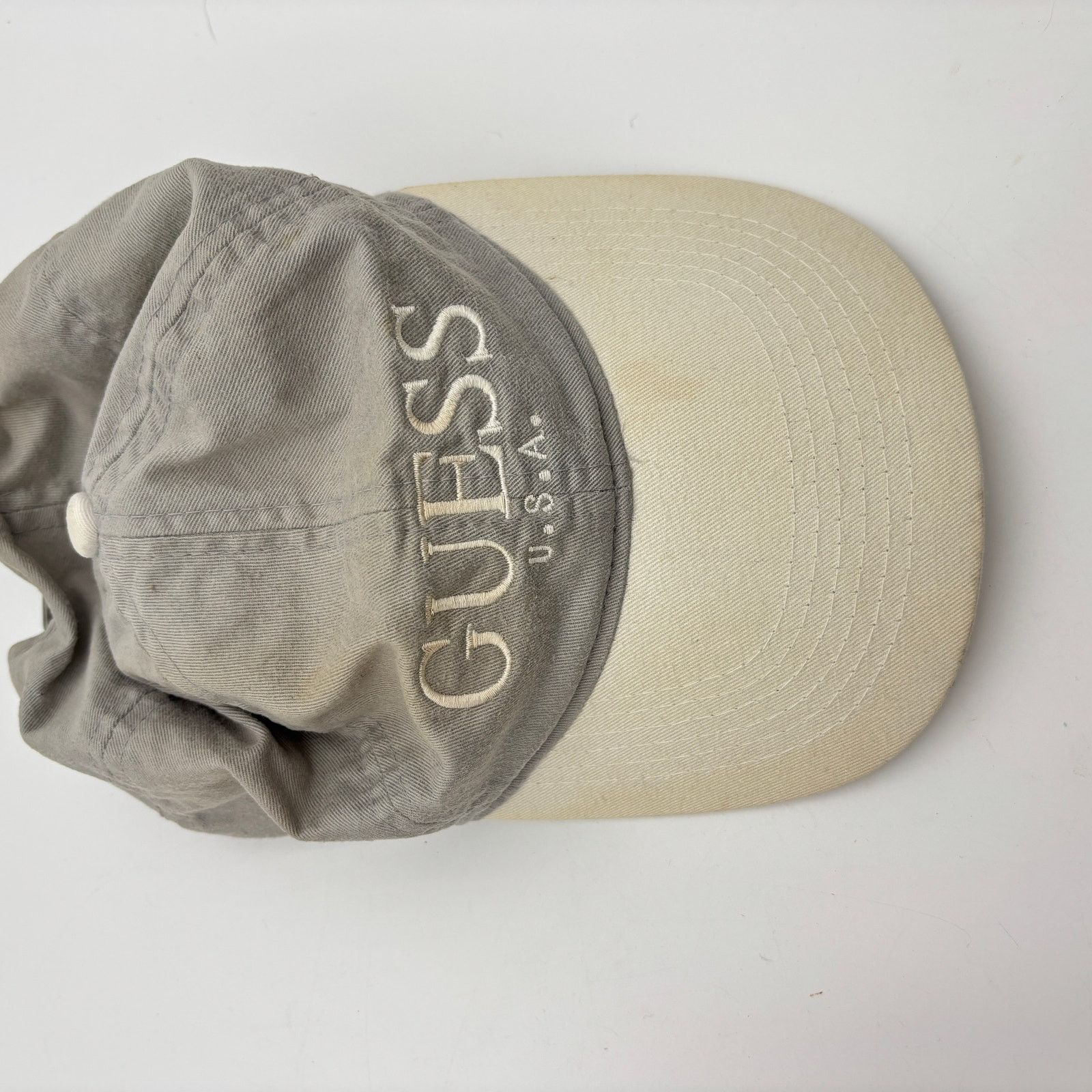 Guess Vintage Guess U.S.A Two Tone Snapback Baseball Cap Hat Size ONE SIZE - 9 Thumbnail