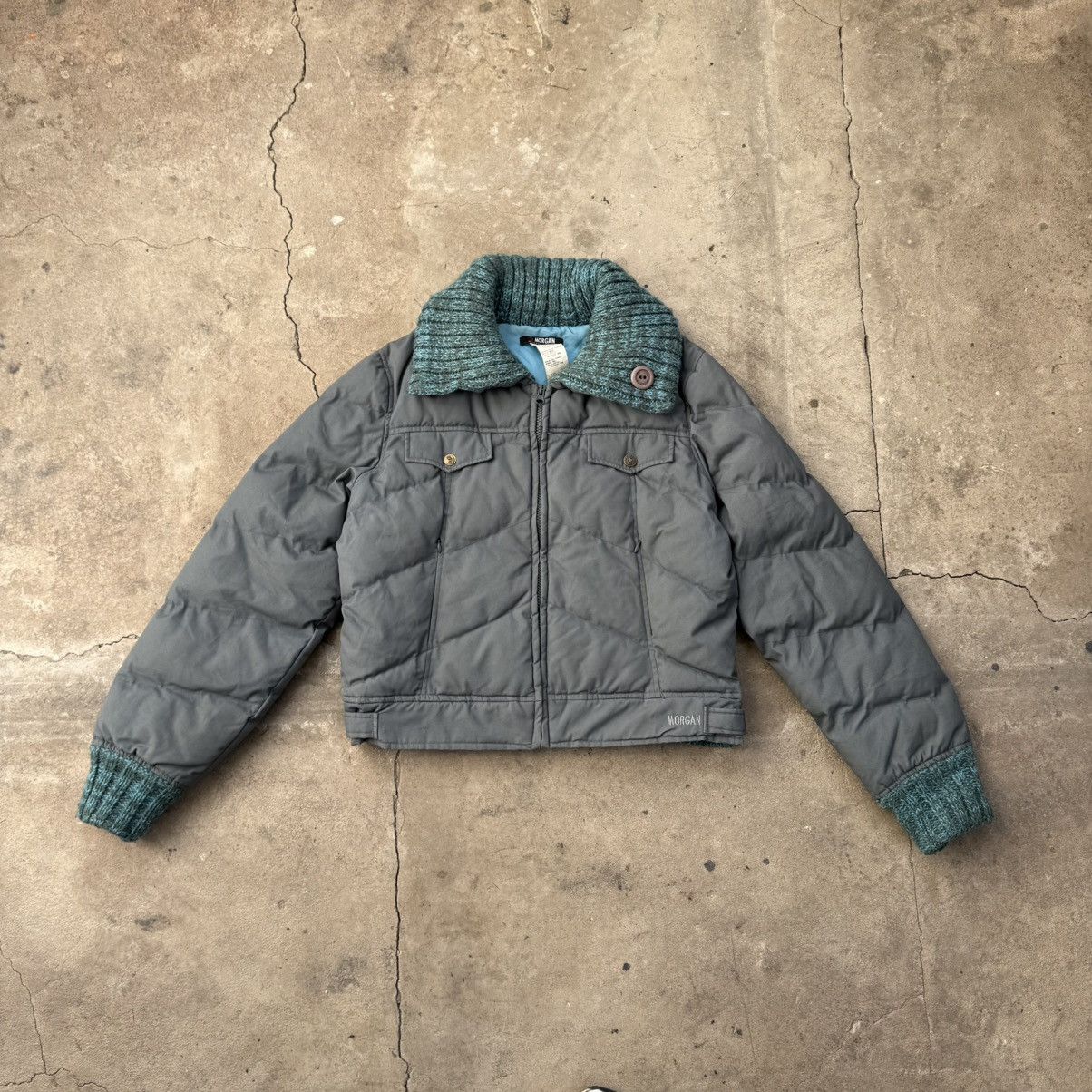 Morgan De Toi Morgan De Toi Grey Puffer Jacket Size M / US 6-8 / IT 42-44 - 1 Thumbnail