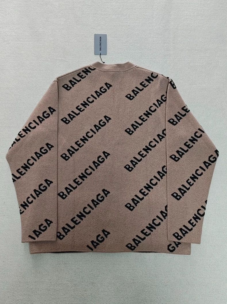 Balenciaga Balenciaga Full logo knit sweater jacket cardigan Size US M / EU 48-50 / 2 - 2 Thumbnail