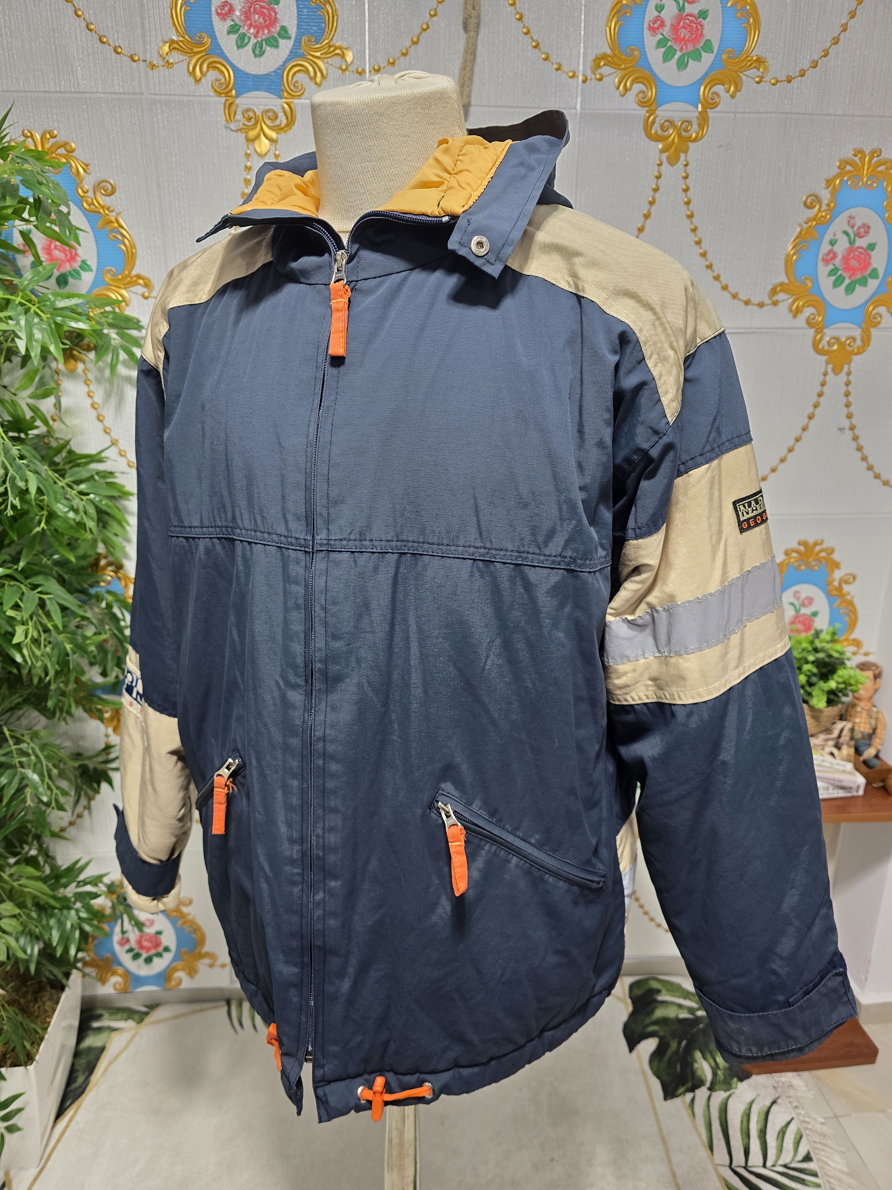 Napapijri NAPAPIJRI Geographic anorak jacket VINTAGE RARE excellent Size US L / EU 52-54 / 3 - 14 Thumbnail