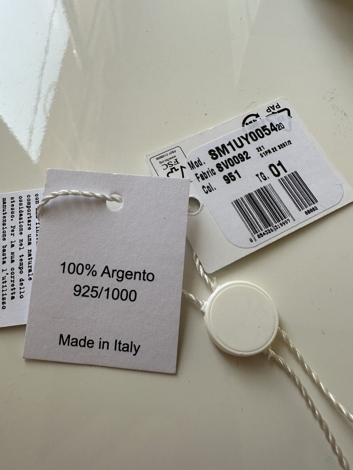 Maison Margiela Maison Margiela Unisex Number Logo Cuff Bracelet 925 Silver! Size ONE SIZE - 8 Thumbnail