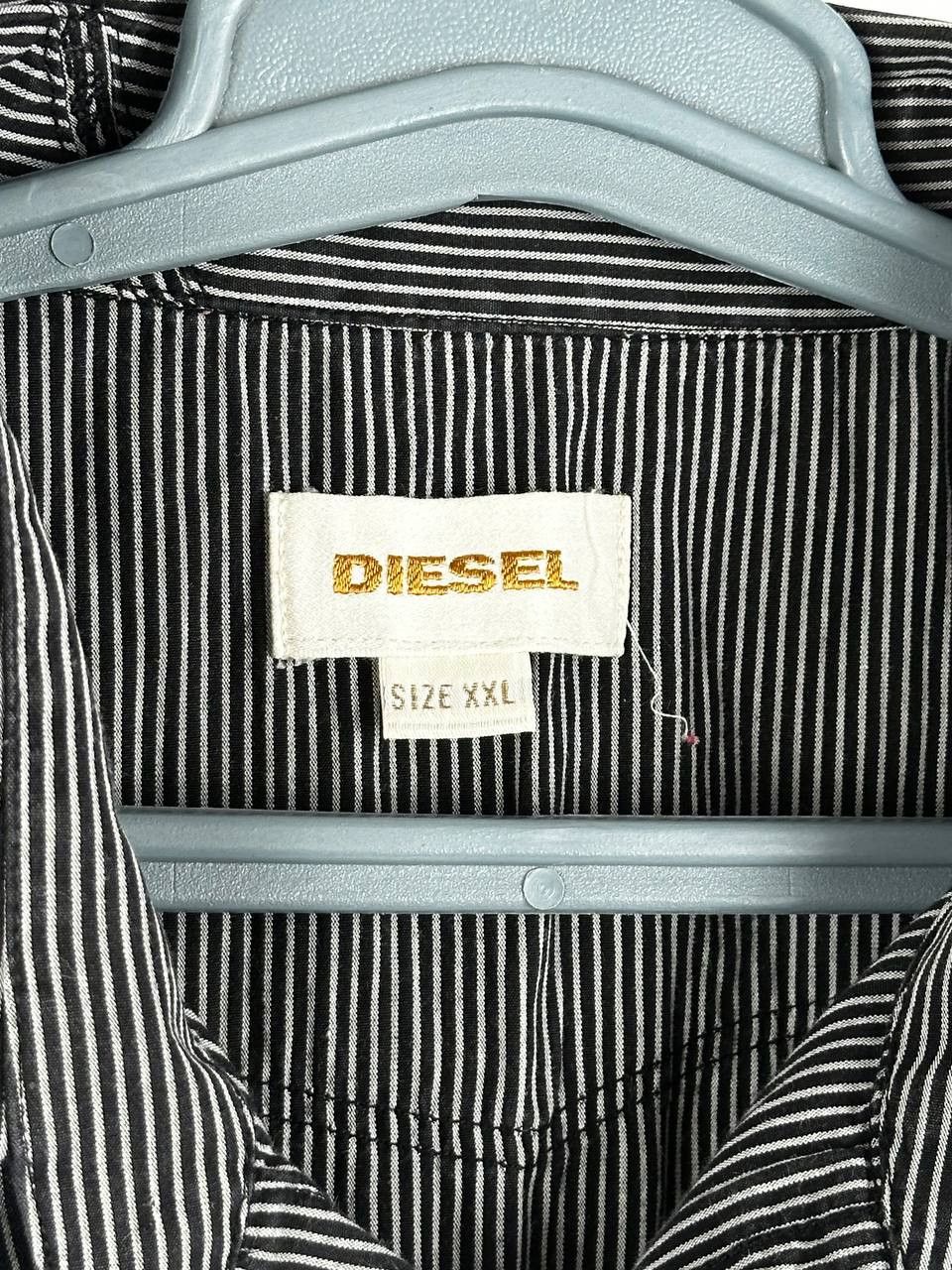 Diesel Vintage Diesel Stripped Short Sleeve Shirt Size US XXL / EU 58 / 5 - 7 Thumbnail