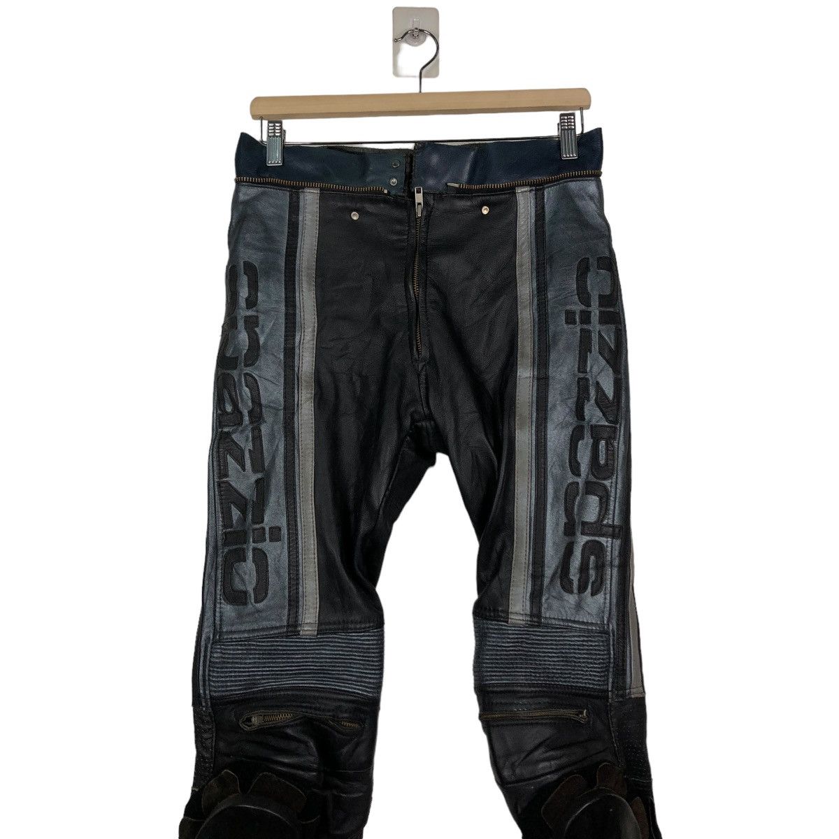 Kadoya 🔥VINTAGE GENUINE LEATHER PANTS MOTORCROSS SPAZZIO Size US 30 / EU 46 - 6 Thumbnail