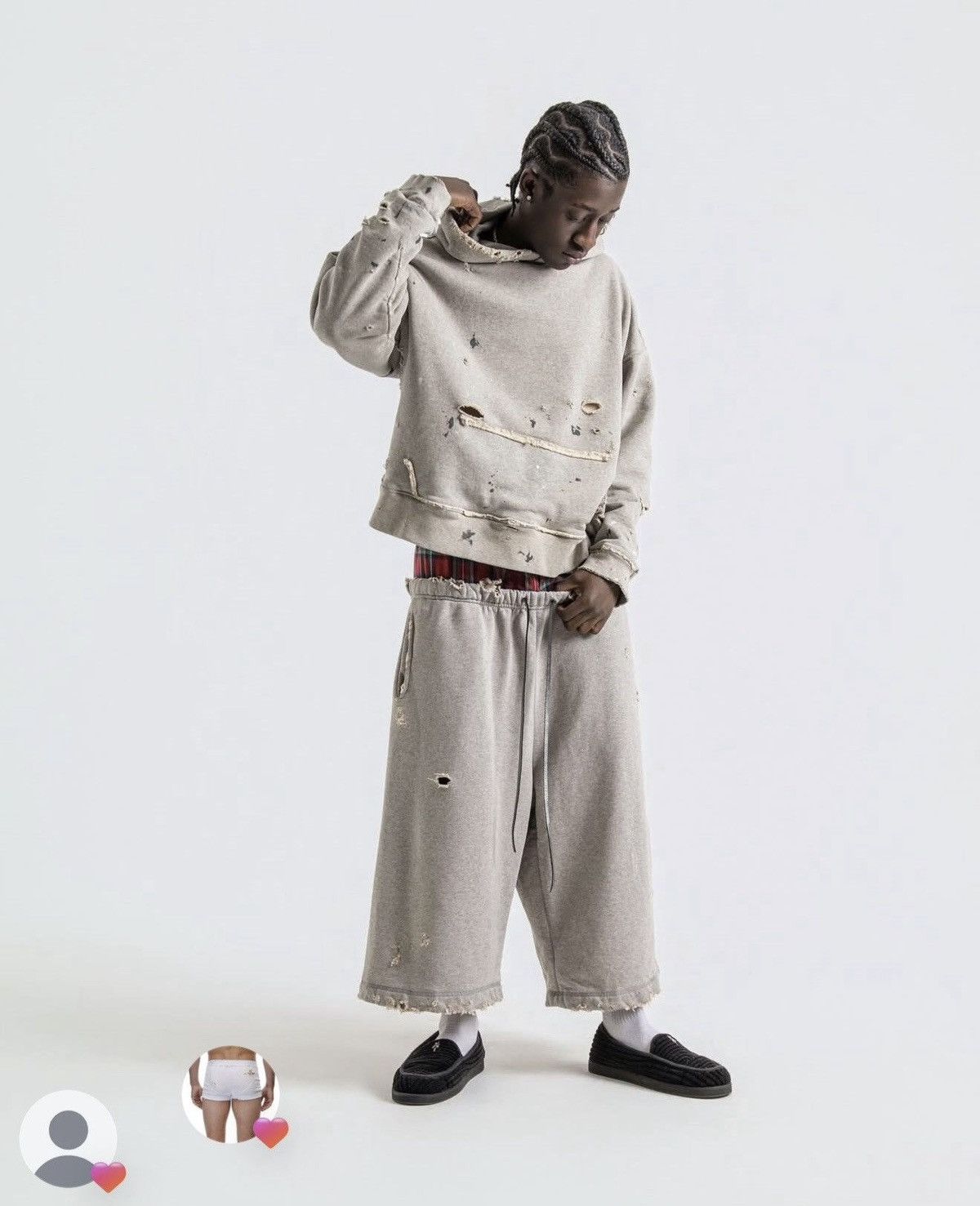 Other UNDS ‘Heather Grey 3G Thermal Lined Hoodie’ Size US L / EU 52-54 / 3 - 5 Thumbnail