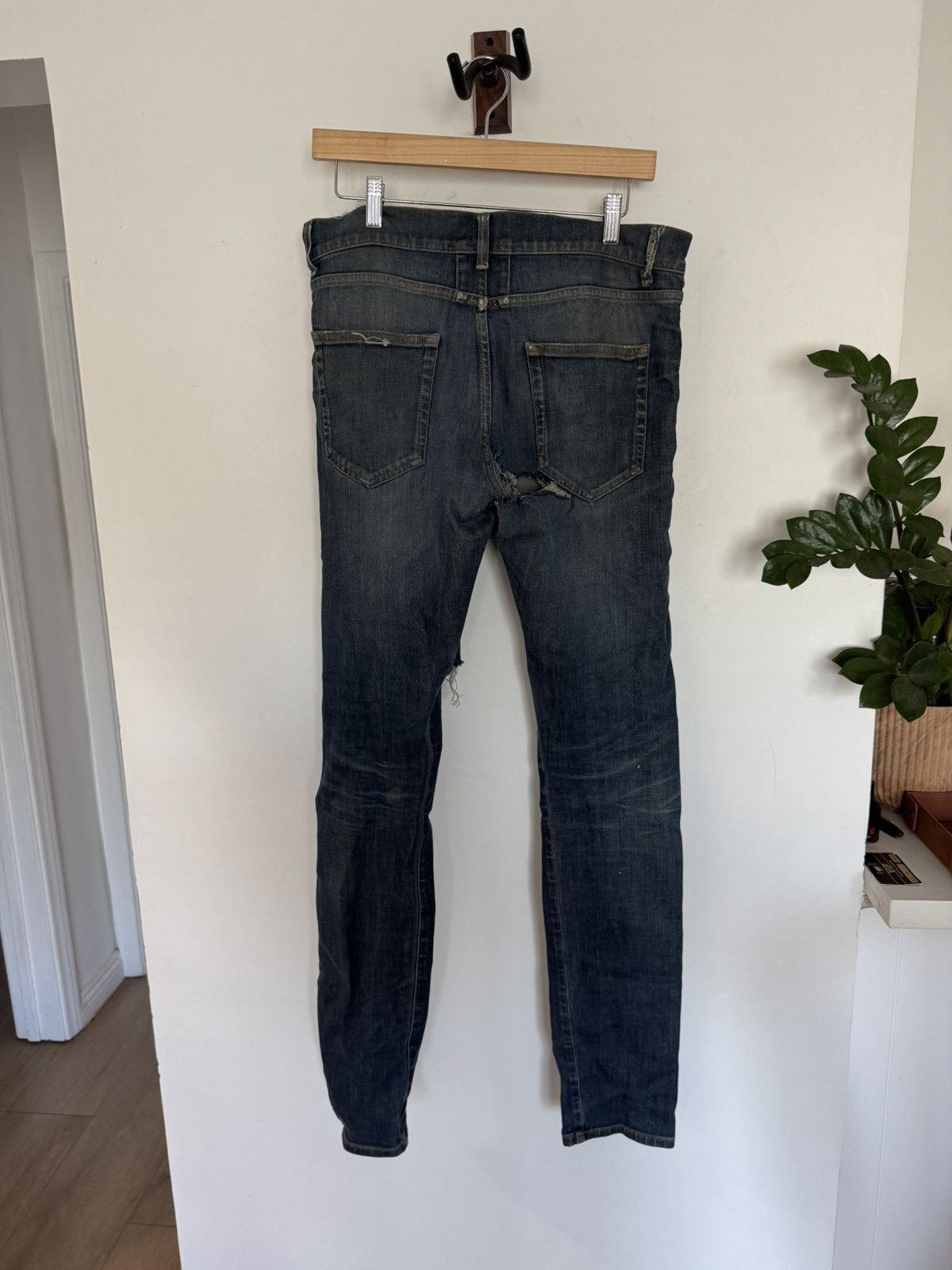 Saint Laurent Paris FW13 Crash Denim Size US 32 / EU 48 - 2 Thumbnail