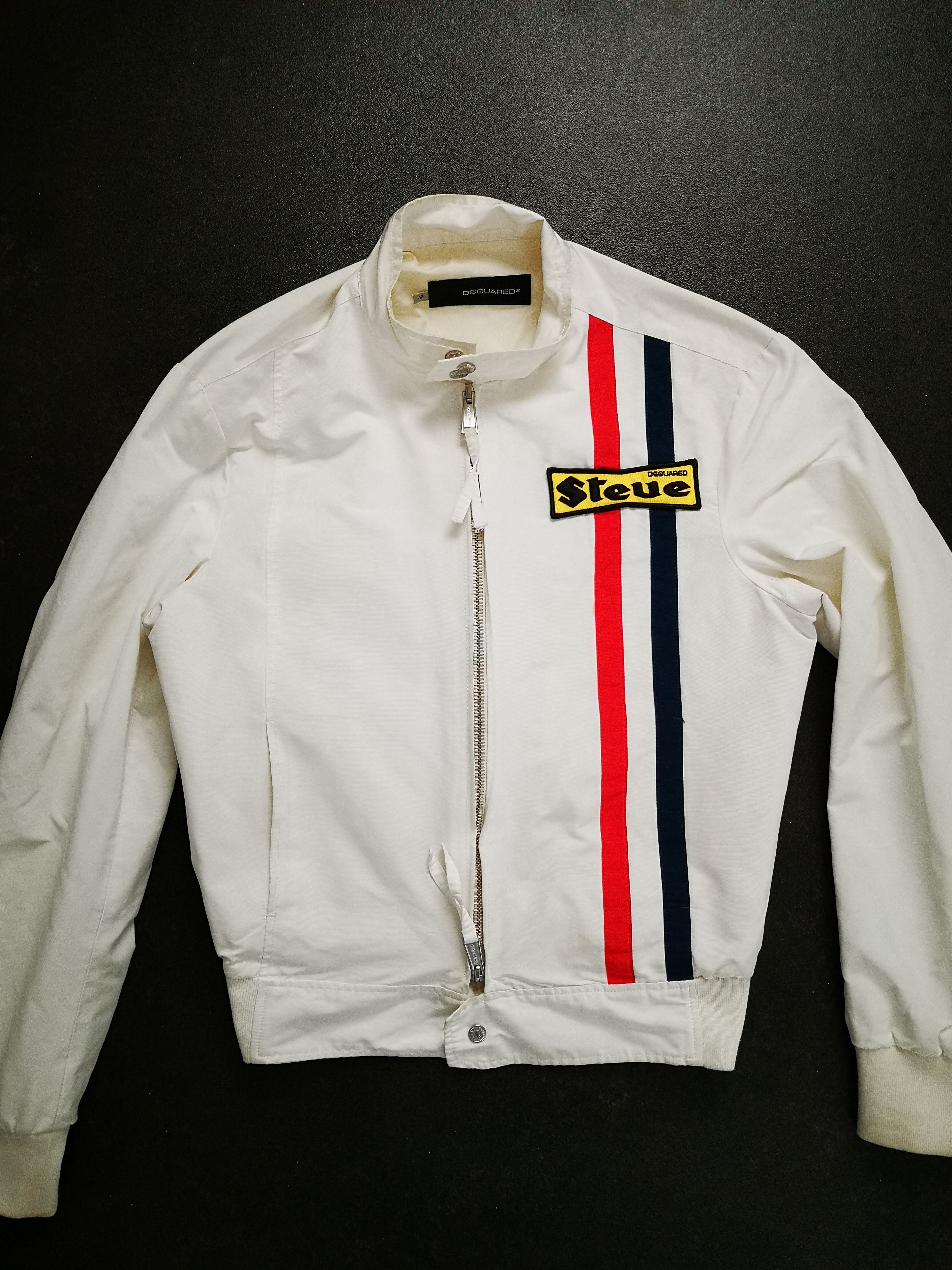 AUTH. DSQUARED2 STEVE RACING JACKET BLOUSON S/S 08 SZ. 46