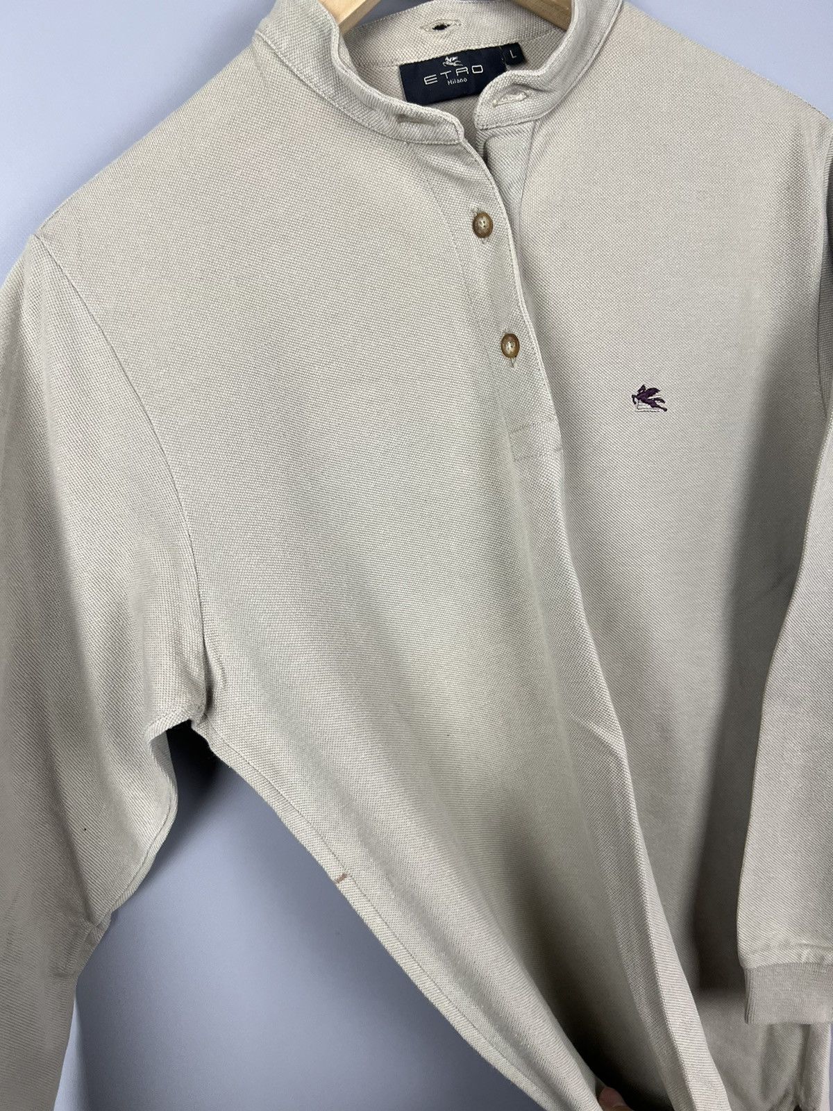 Etro Etro cotton Dress / Rugby Shirt with removable collar rare Size L / US 10 / IT 46 - 12 Thumbnail