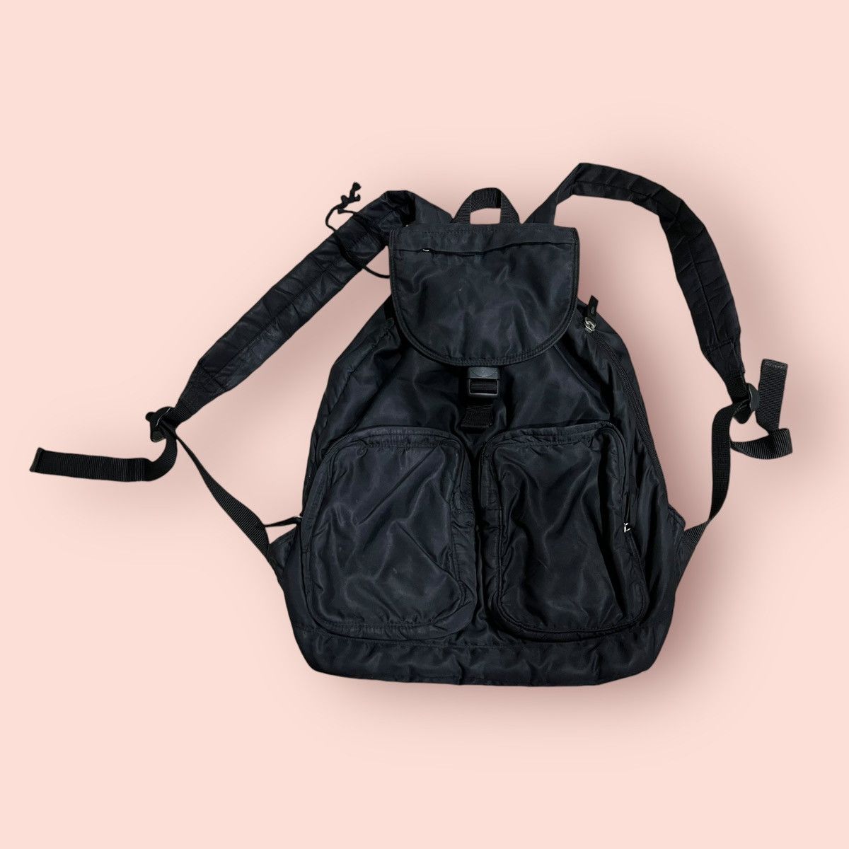 Japanese Brand × Jun Takahashi × Uniqlo VINTAGE UNIQLO JUN TAKAHASHI NYLON TANKER DAYPACK RUCKSACK Size ONE SIZE - 3 Thumbnail