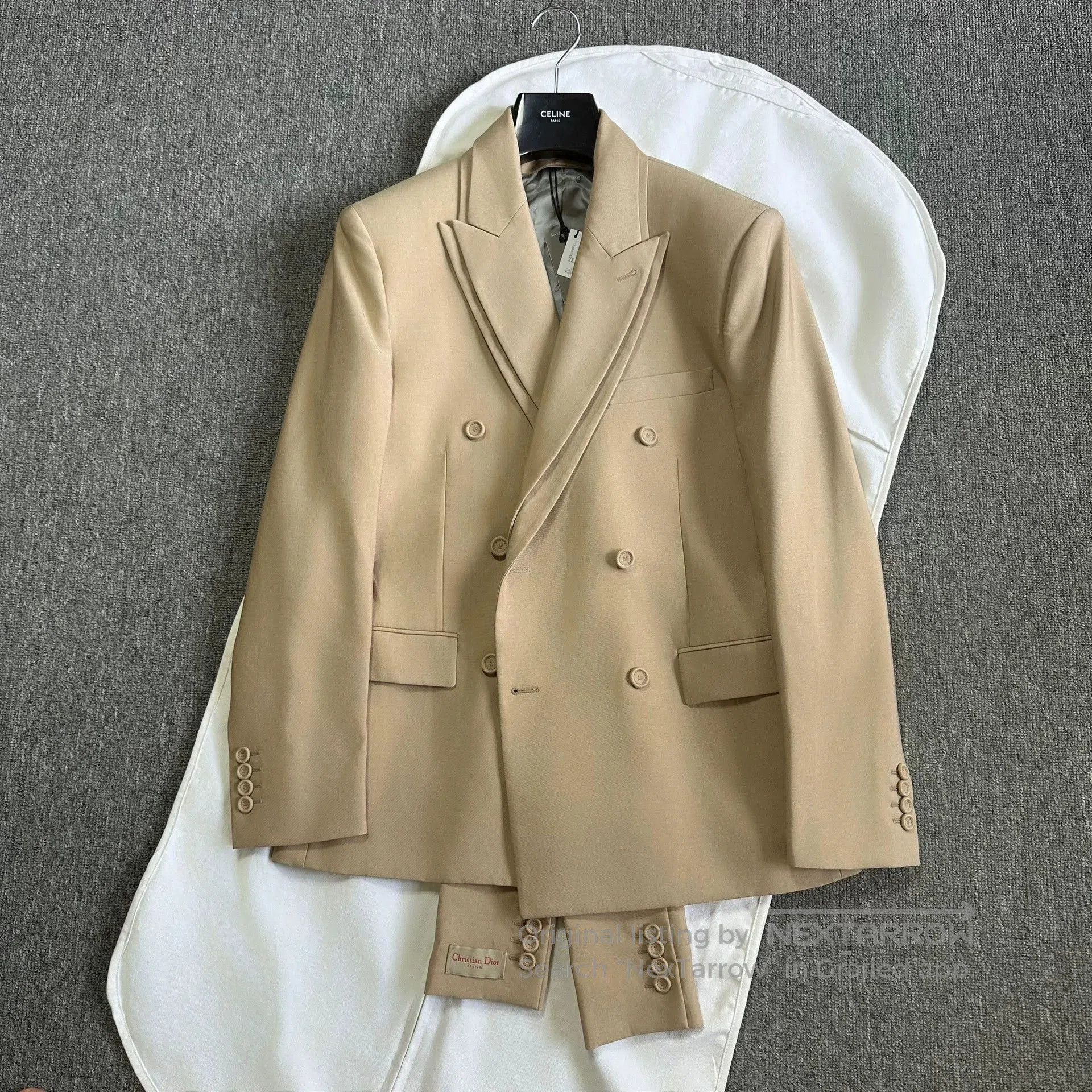 Dior Dior Man Khaki Double Layer Collar Blazer. Size US M / EU 48-50 / 2 - 1 Thumbnail