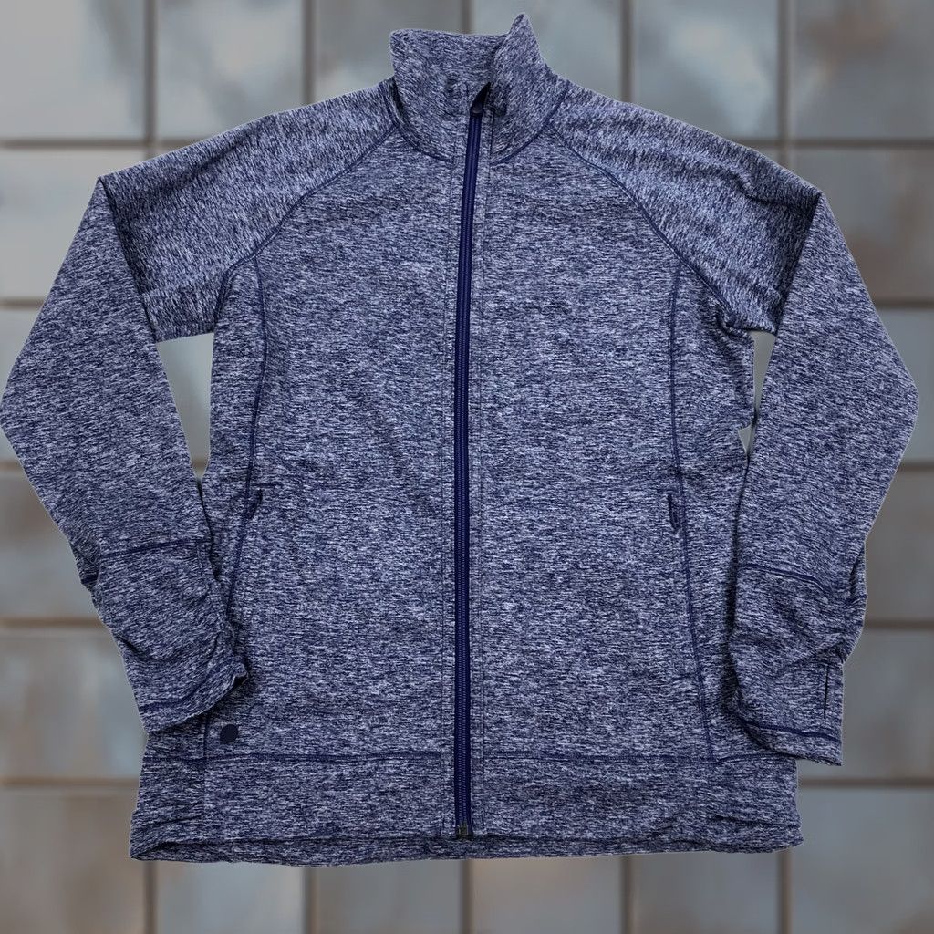 Outdoor Research Outdoor Research Women's L Melody Full Zip Jacket Activewear Thumbholes Purple Heathered Size L / US 10 / IT 46 - 1 Thumbnail