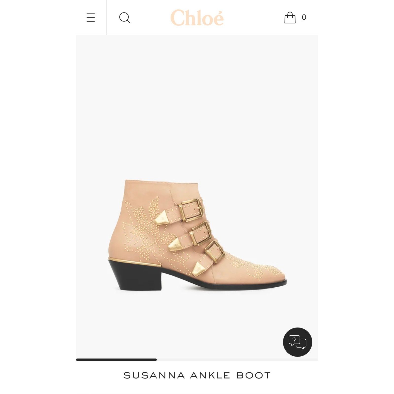 Chloe Chloé Sussana Short Boots in Reef Shell sz. 38 EU Size US 8 / IT 38 - 9 Thumbnail